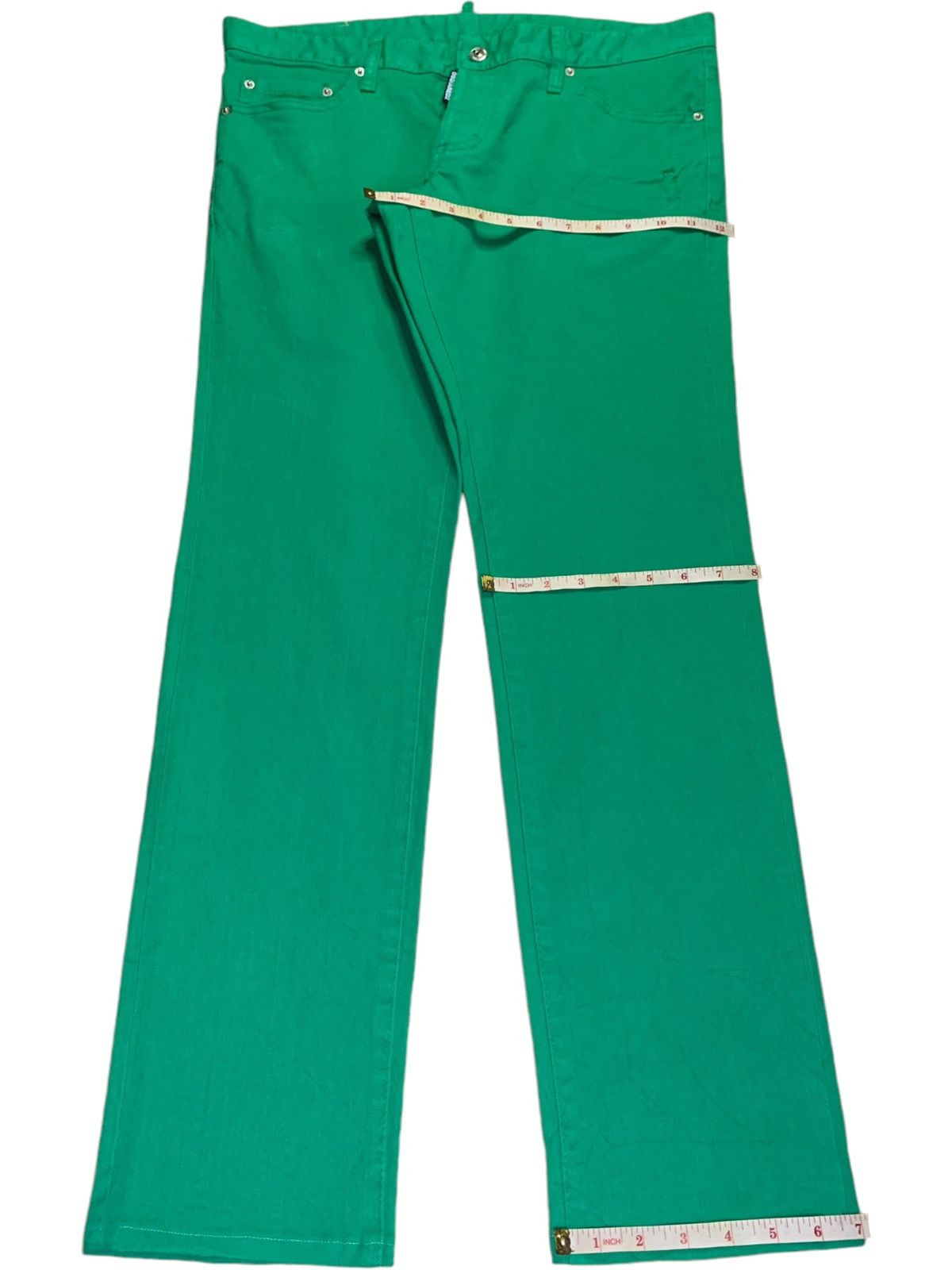 Dsquared2 Vintage Italy Dsquared Slim Fit Green Jeans Size US 36 / EU 52 - 15 Thumbnail