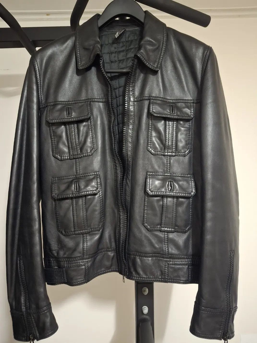 Dior Hedi Slimane Leather Jacket Size US M / EU 48-50 / 2 - 1 Thumbnail