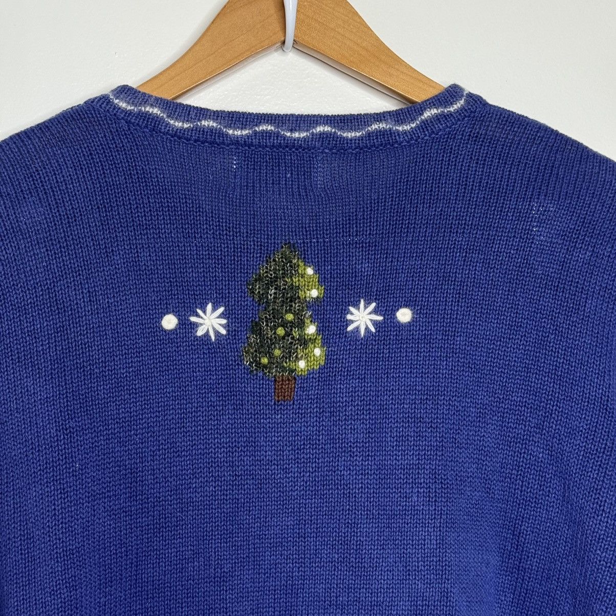Vintage Vintage The Quacker Factory Snowman Sweater Blue Sz Medium Size M / US 6-8 / IT 42-44 - 10 Thumbnail