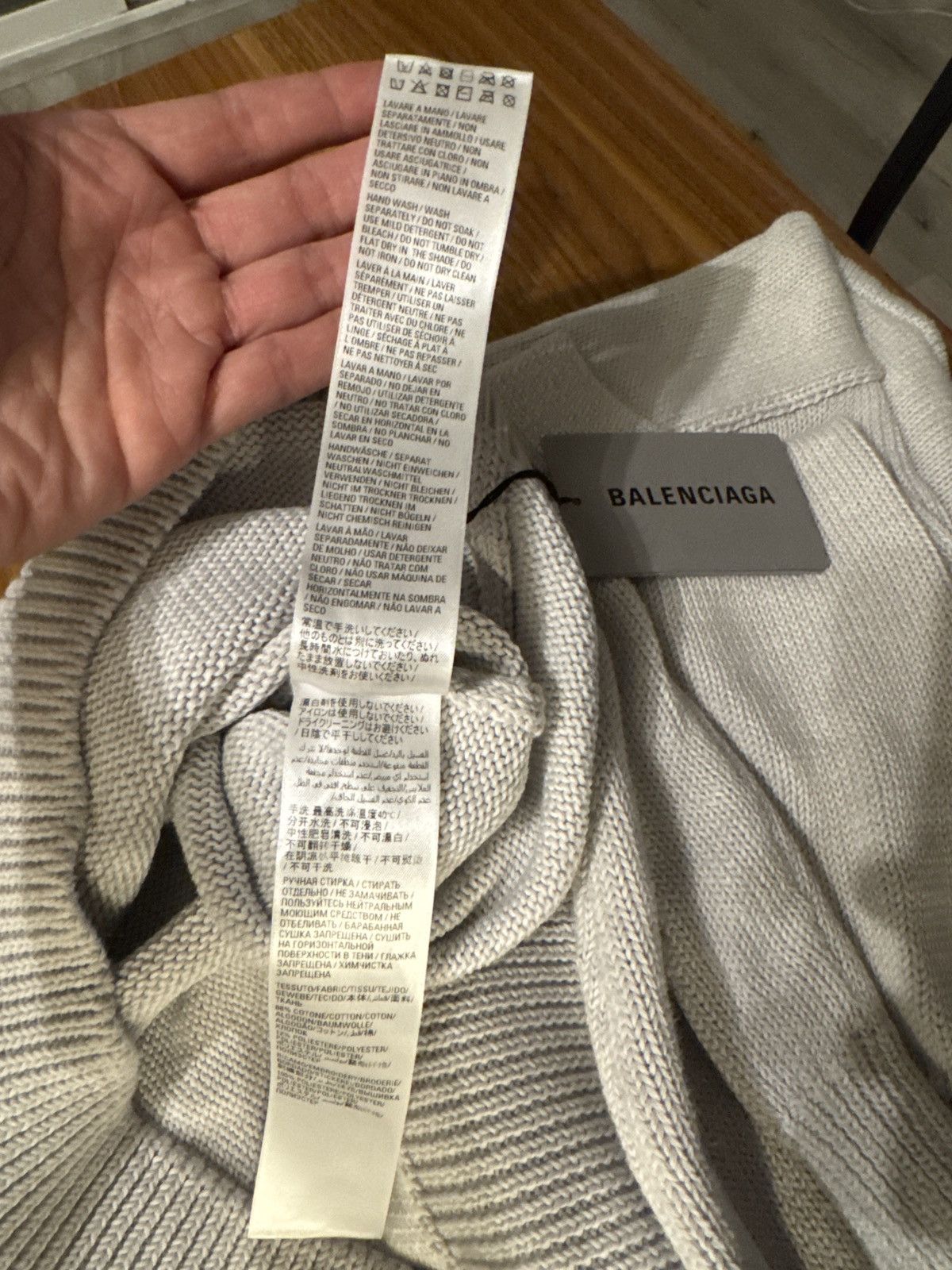 Balenciaga Balenciaga Knitted Crewneck Size US L / EU 52-54 / 3 - 3 Thumbnail
