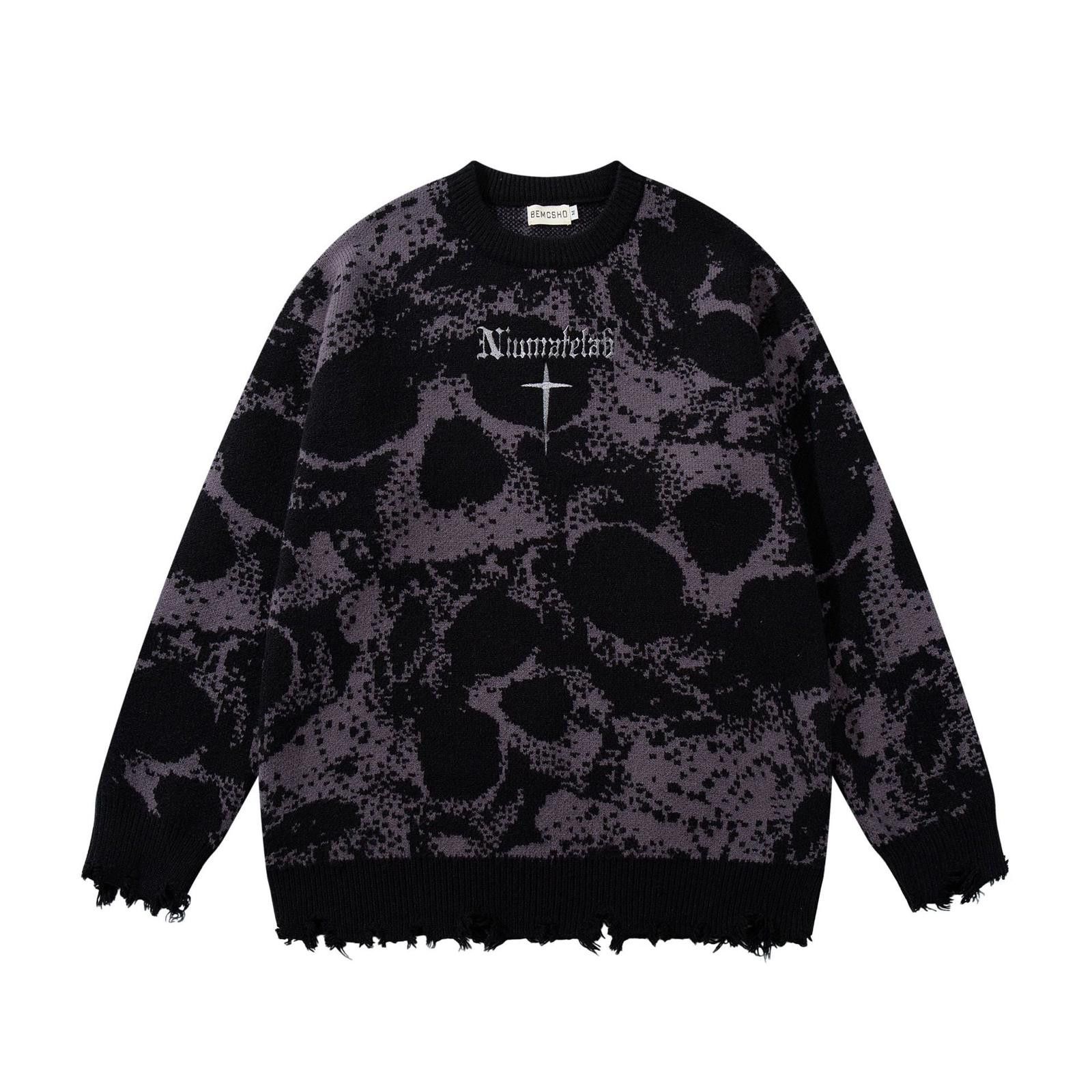 Japanese Brand Dark Skull Destroyed Knit Sweater Size US M / EU 48-50 / 2 - 4 Thumbnail