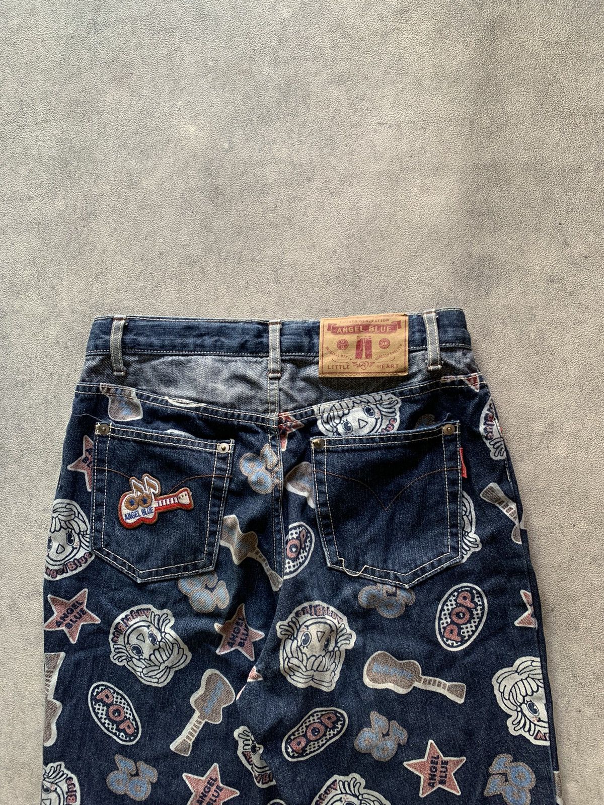 Angel Blue 1990s Angel Blue Full Print Short Denim Size 27" / US 4 / IT 40 - 2 Thumbnail