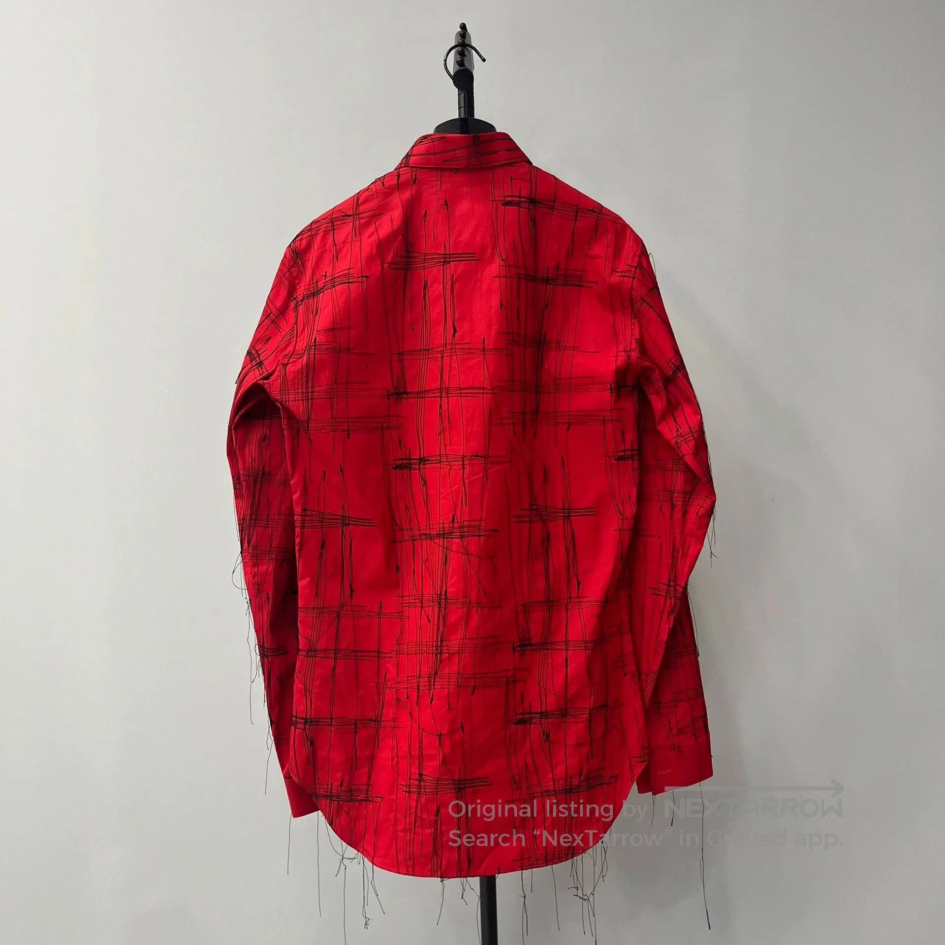 Dior red long sleeve dapper shirt by dior. Size US M / EU 48-50 / 2 - 2 Thumbnail