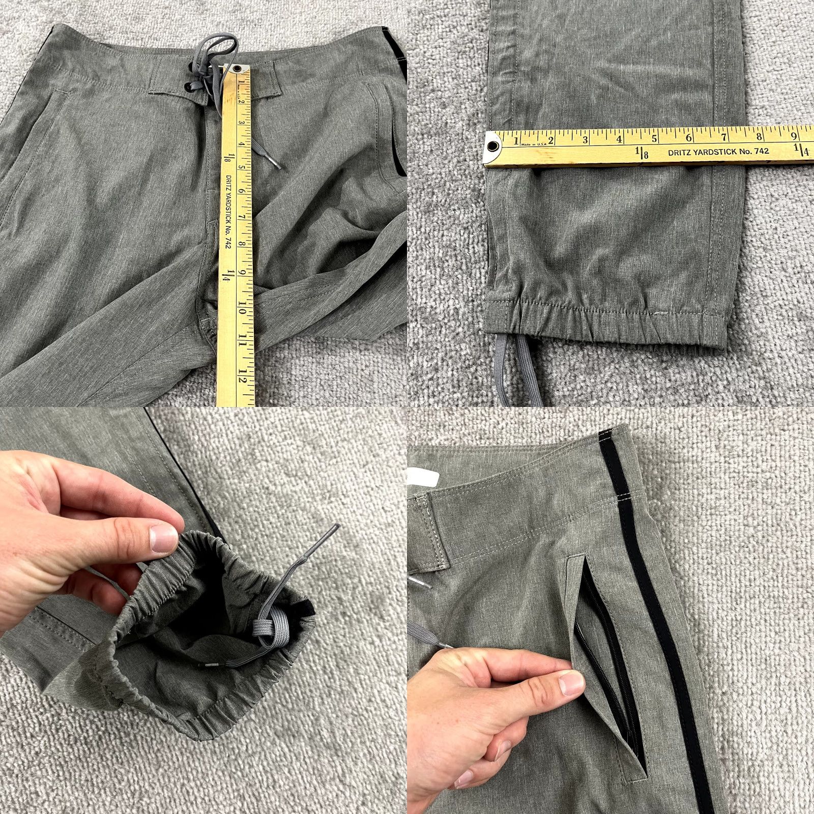 Habitat CG HABITATS Pants Mens Size 30x32 Gray Athletic Fit Joggers Tapered Pocket Zip Pocket US? (Wait) Size US 30 / EU 46 - 8 Thumbnail