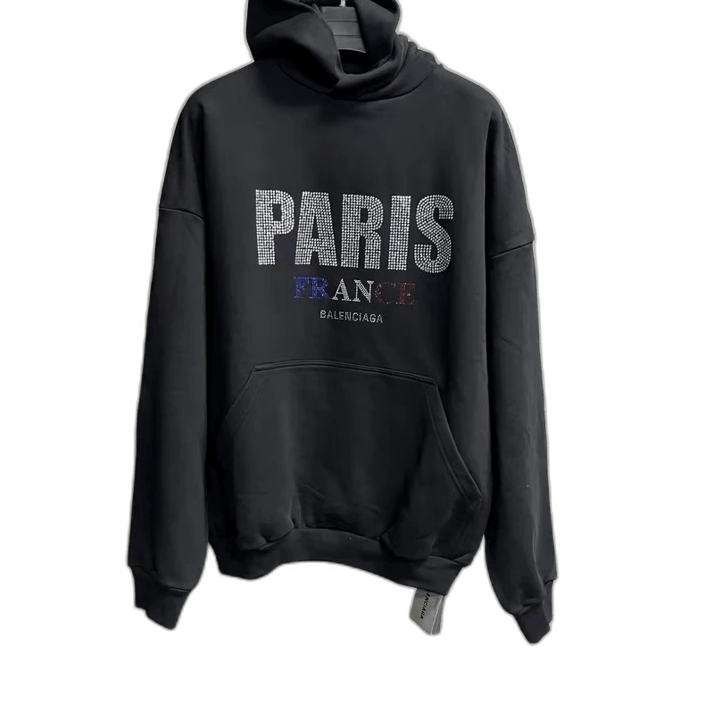 Balenciaga Balenciaga Black Letter Print Hoodie Sweater Size US XS / EU 42 / 0 - 1 Thumbnail