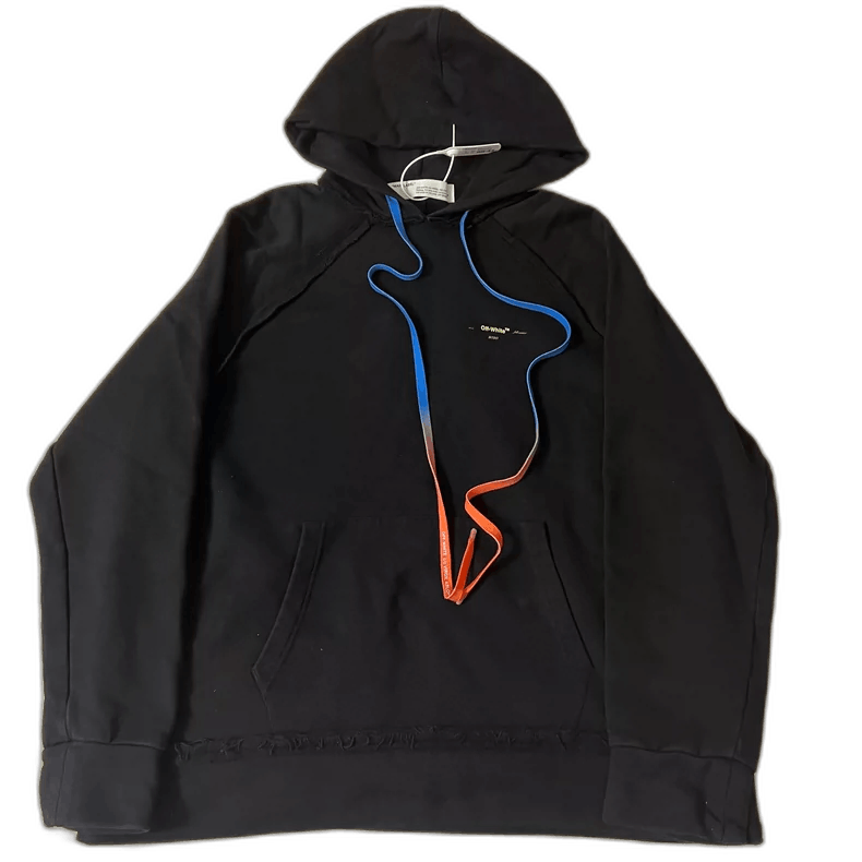 Maison MIHARA YASUHIRO Off White Hooded Sweatshirt with Colorful Strings-yf Size US M / EU 48-50 / 2 - 1 Thumbnail