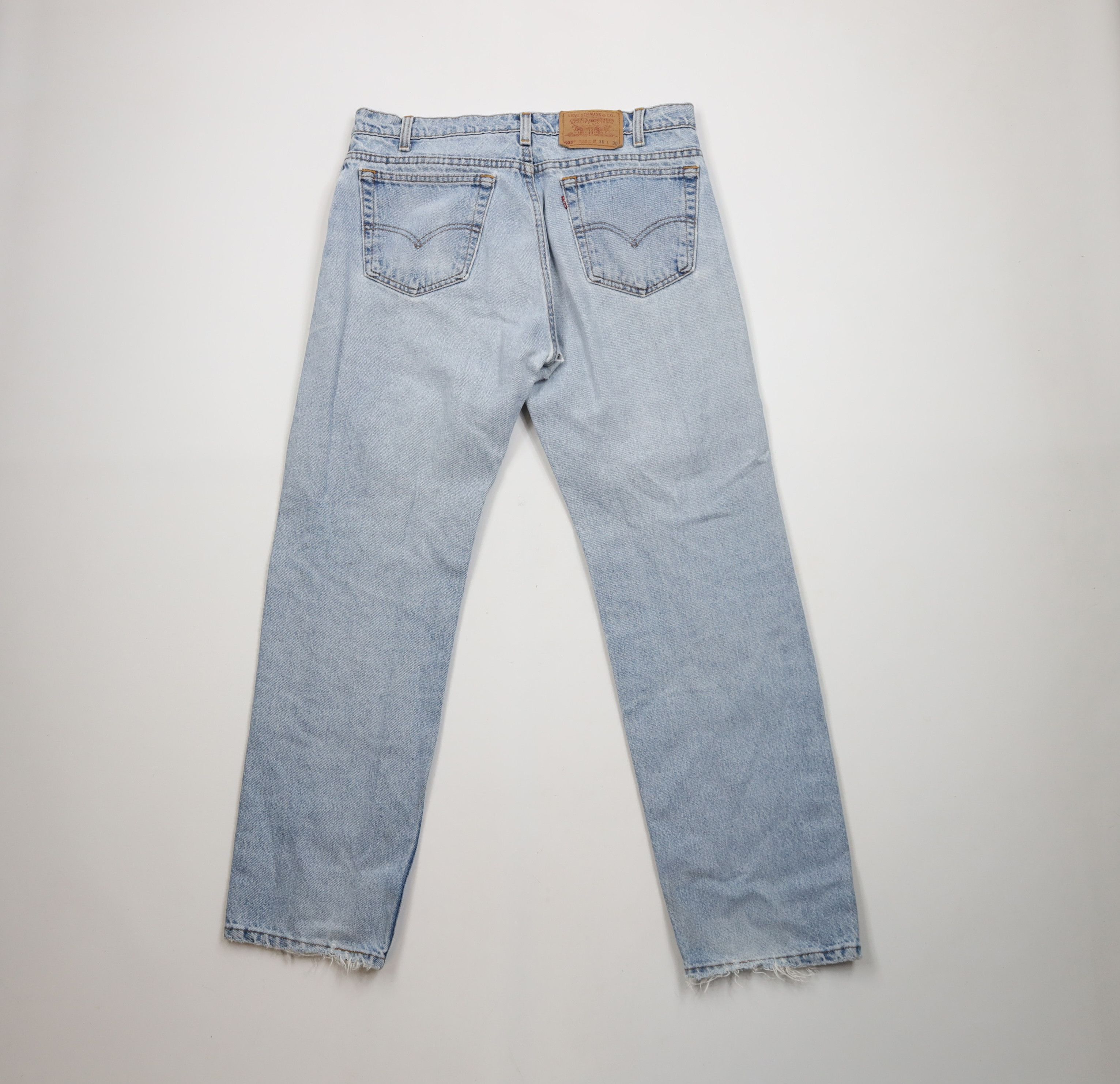 Levi's × Vintage Vintage 90s Levis 505 Regular Straight Leg Denim Jeans USA Size US 36 / EU 52 - 10 Thumbnail