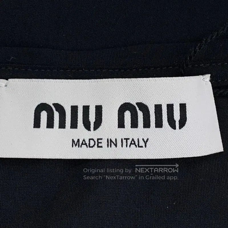 Miu Miu Miu Miu Black Short Sleeve Dress XS . Size XS / US 0-2 / IT 36-38 - 7 Thumbnail