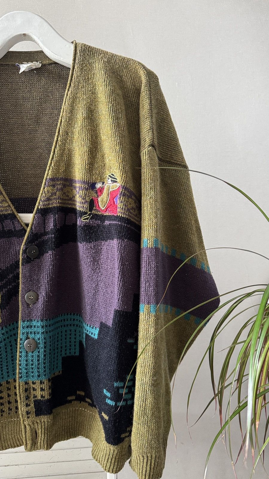 Vintage Rare 90s’ Unique Vintage Coletti Studio Wool Blend Cardigan Size US L / EU 52-54 / 3 - 3 Thumbnail