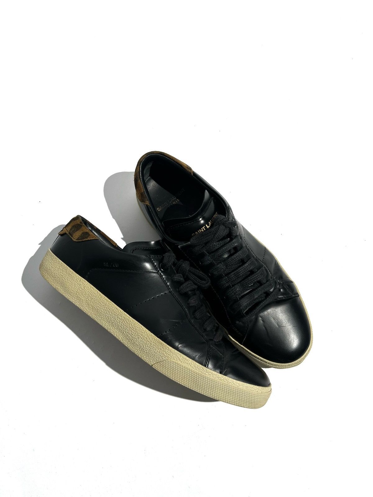 Saint Laurent Paris SS16 Saint Laurent SL/06 Black Leather Sneakers Hedi Era Size US 6.5 / EU 39-40 - 4 Thumbnail