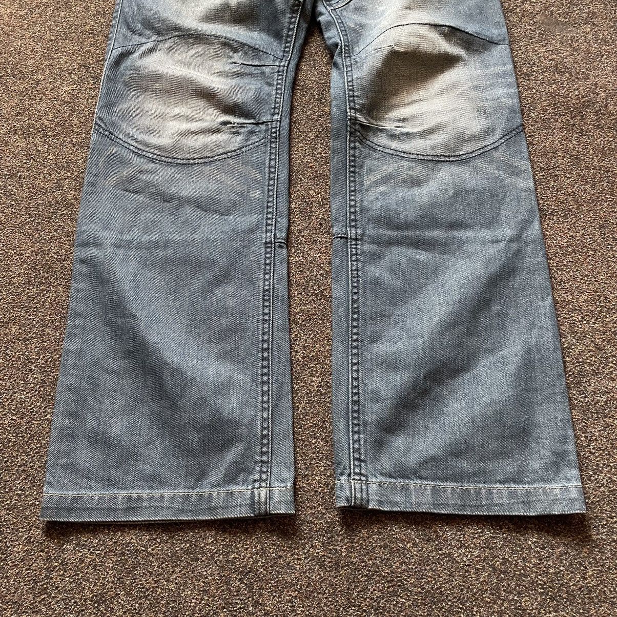 Vintage Vintage 90s Baggy Distressed Wide Leg Jeans Grunge Logo 33 Size 33" - 3 Thumbnail