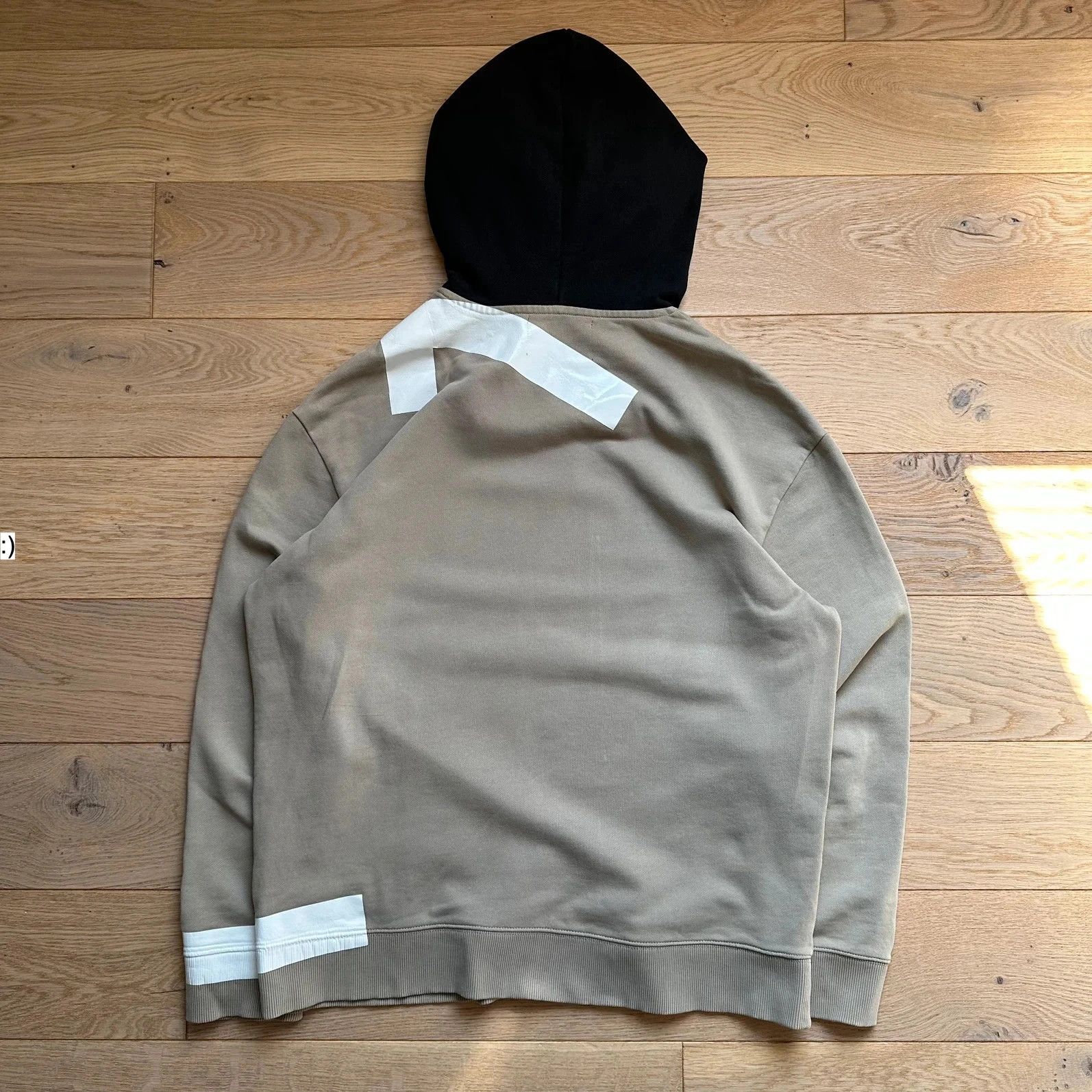 Fred Perry × Raf Simons Hoodie Raf Simons Fred Perry Tape Details Soft Grey Size US M / EU 48-50 / 2 - 2 Thumbnail