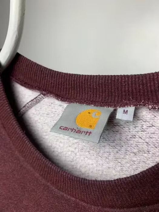 Carhartt Carhartt sweatshirt size M color burgundy men’s big logo Size US M / EU 48-50 / 2 - 4 Thumbnail