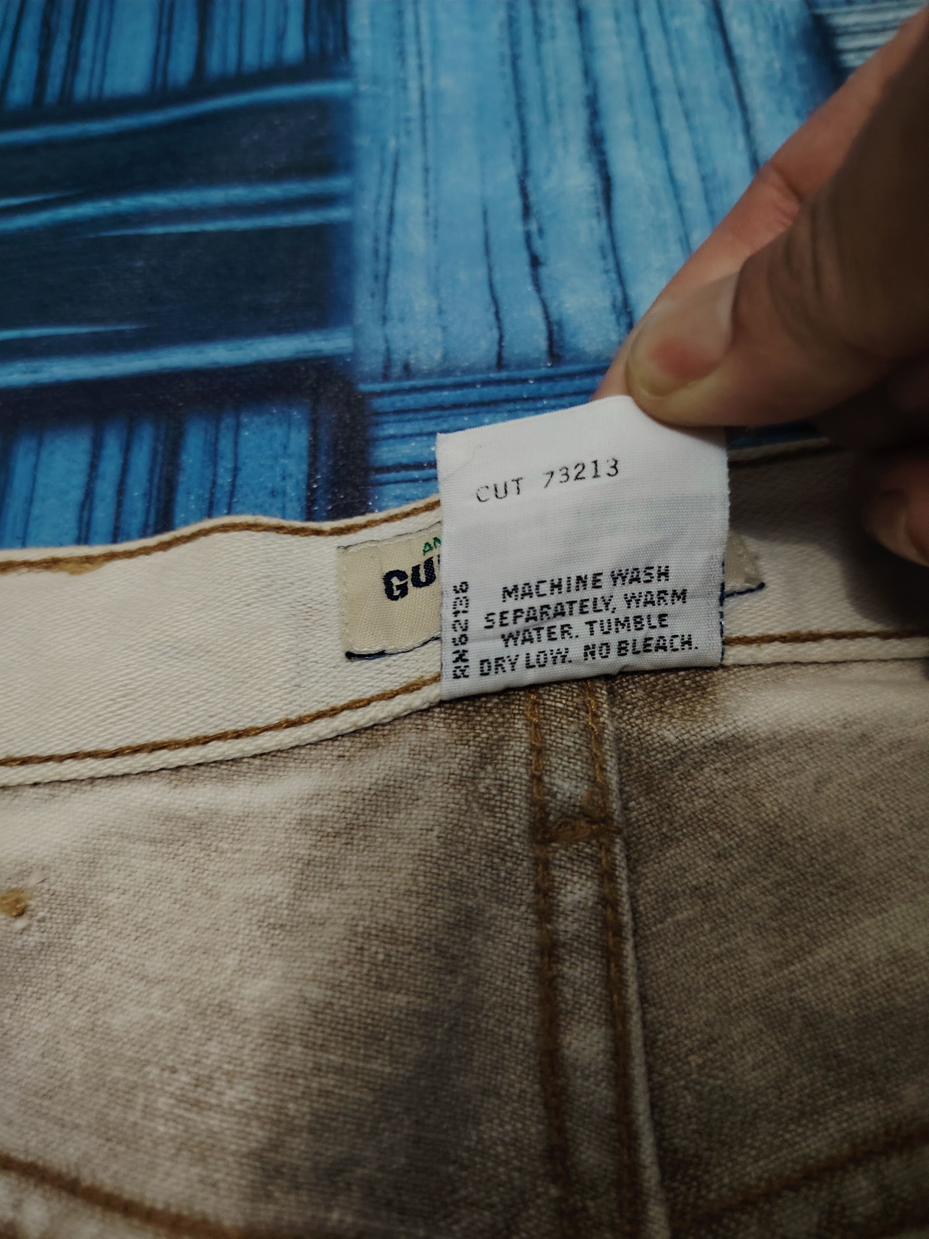 Guess Vtg 90's Guess u.s.a. Distressed Jeans Size US 33 - 7 Thumbnail