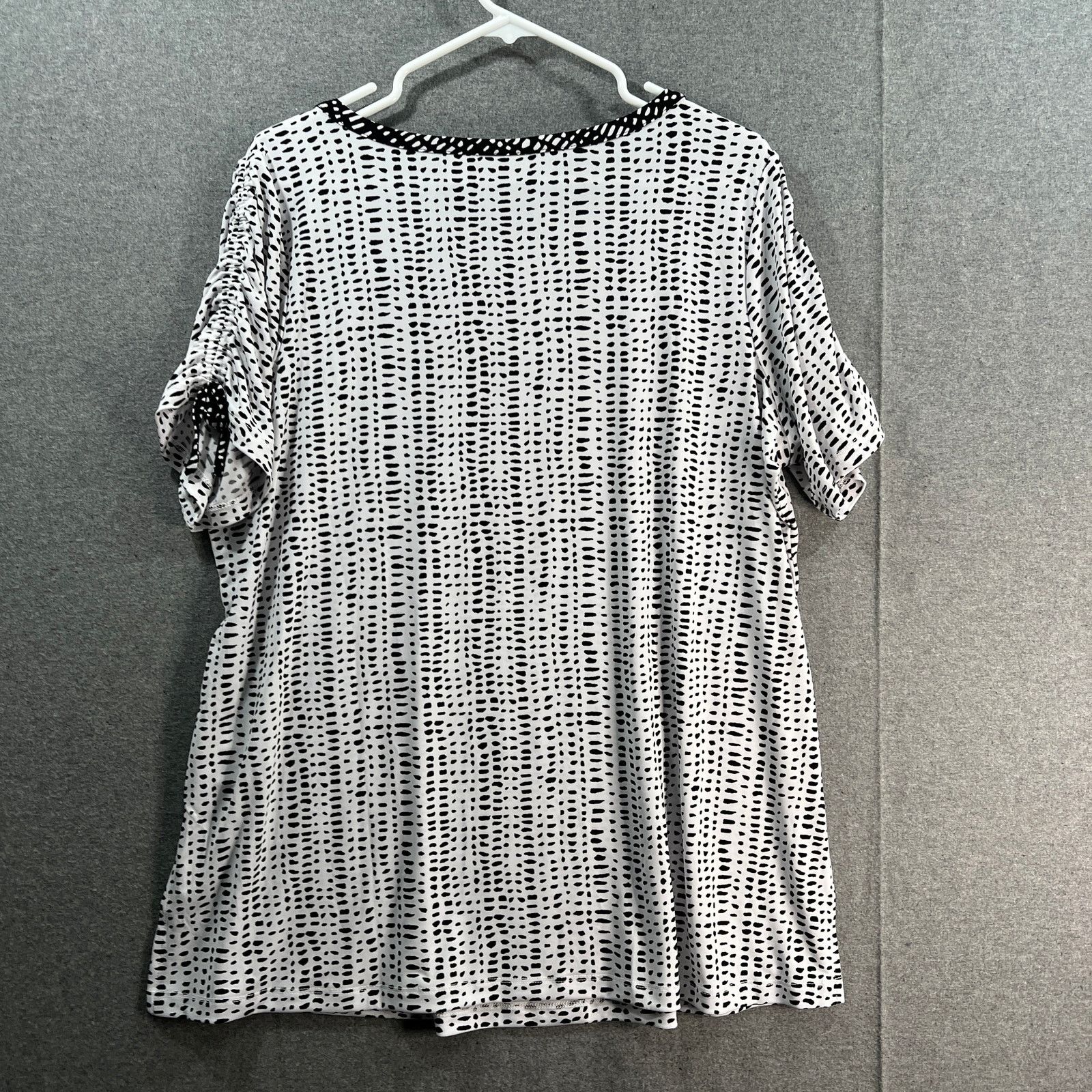 Other Susan Graver Printed Liquid Knit Top with Ruched Size XL / US 12-14 / IT 48-50 - 11 Thumbnail