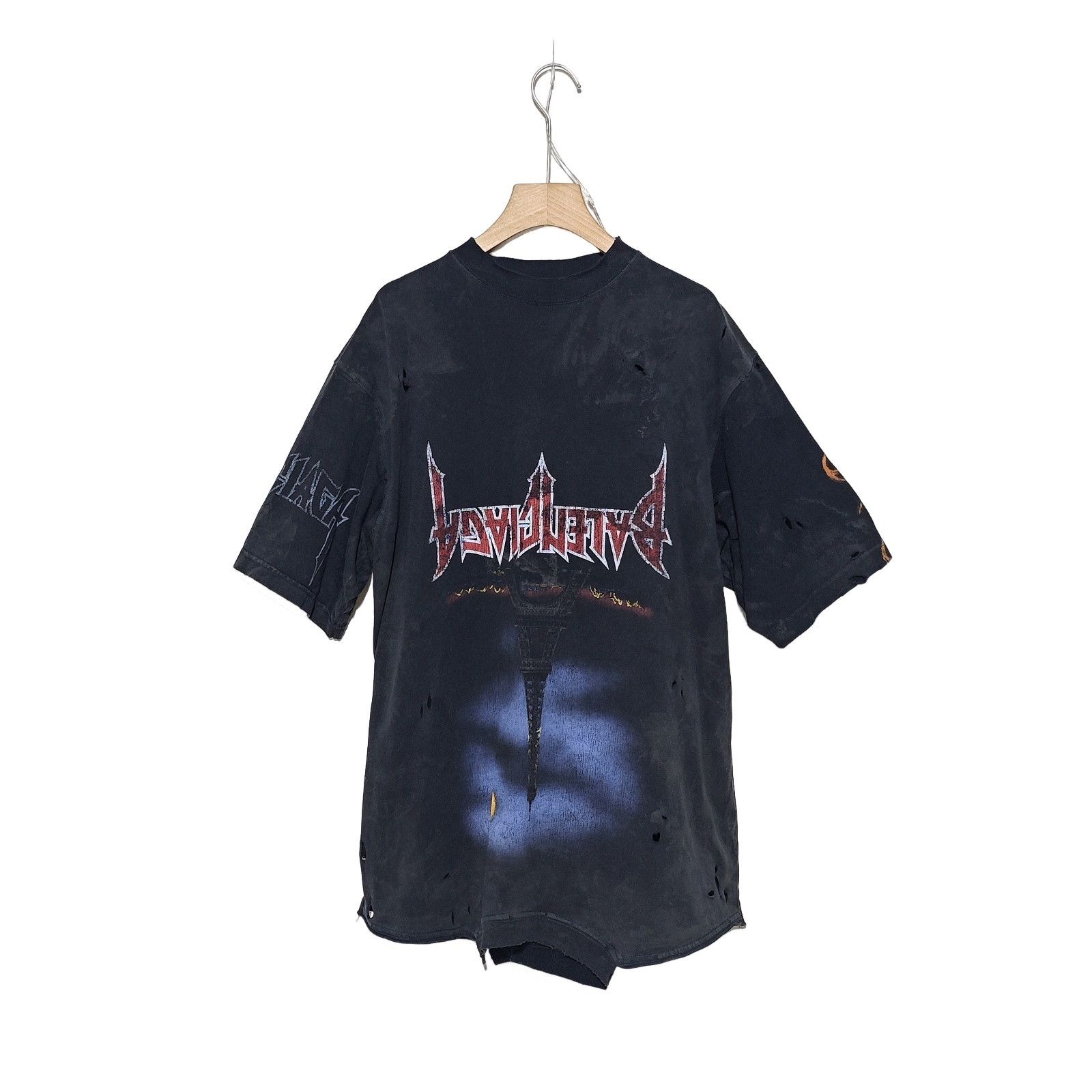 Balenciaga New Balenciaga Super Destroyed Mirror T-Shirt Summer24