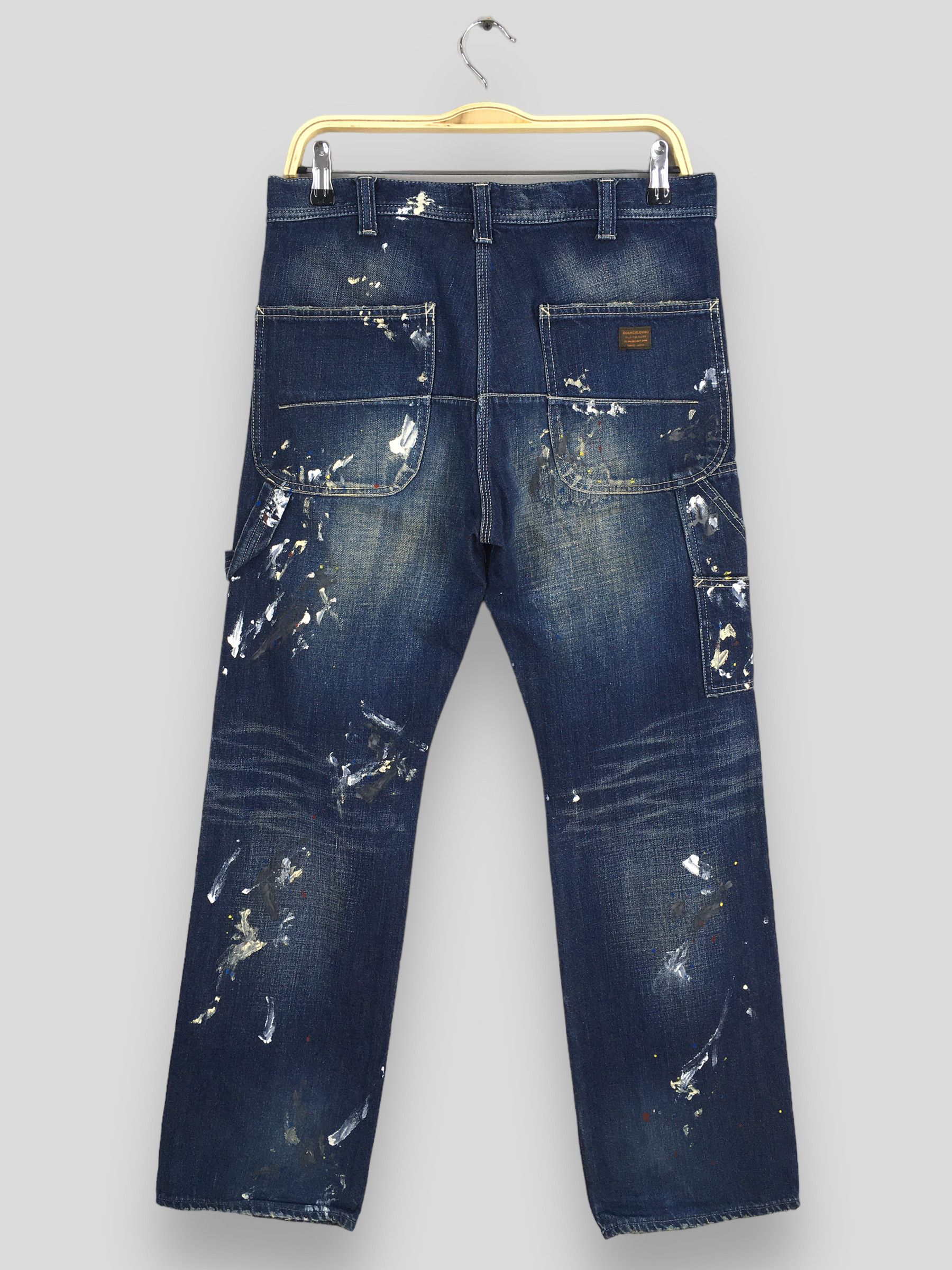 Kapital Size 30x29.5 Quenchloud Japan Splatter Painter Jeans Size US 30 / EU 46 - 8 Thumbnail