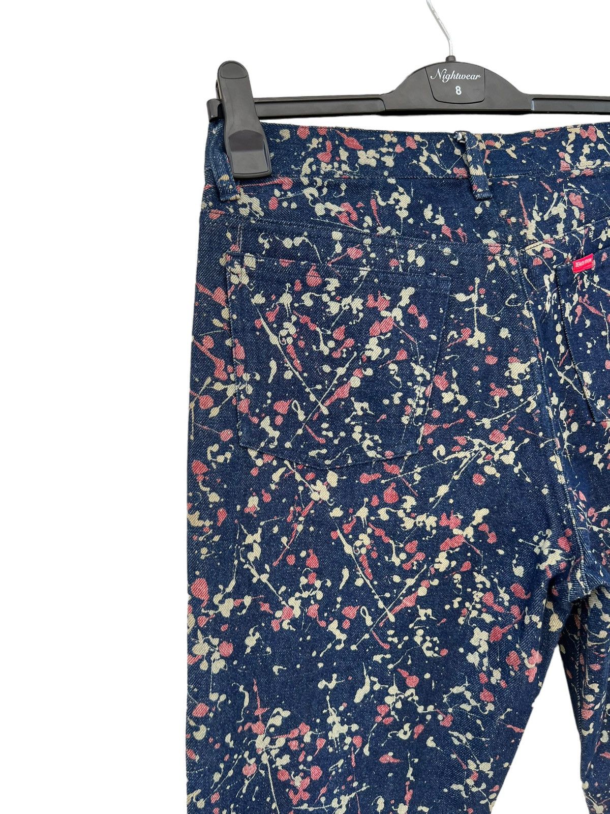 291295=Homme 291295 = HOMME Demolition Splatter Paint Design Crop Jeans Size US 30 / EU 46 - 12 Thumbnail
