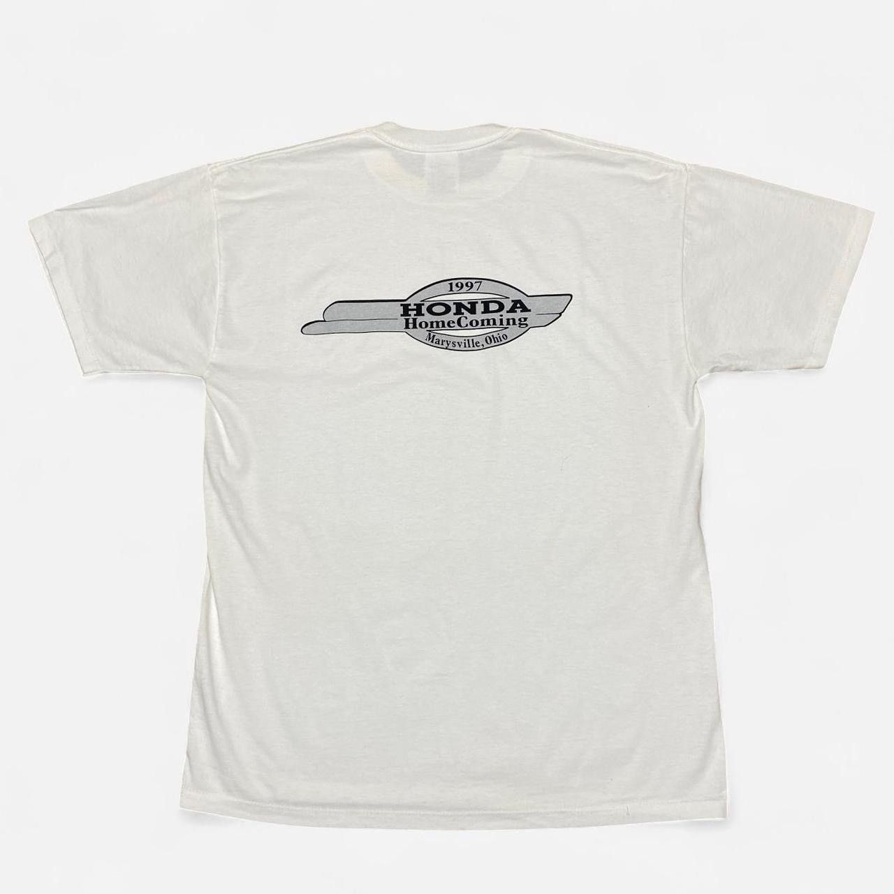 Jerzees 1997 Honda marysville , Ohio graphic white Tshirt Size US L / EU 52-54 / 3 - 3 Thumbnail