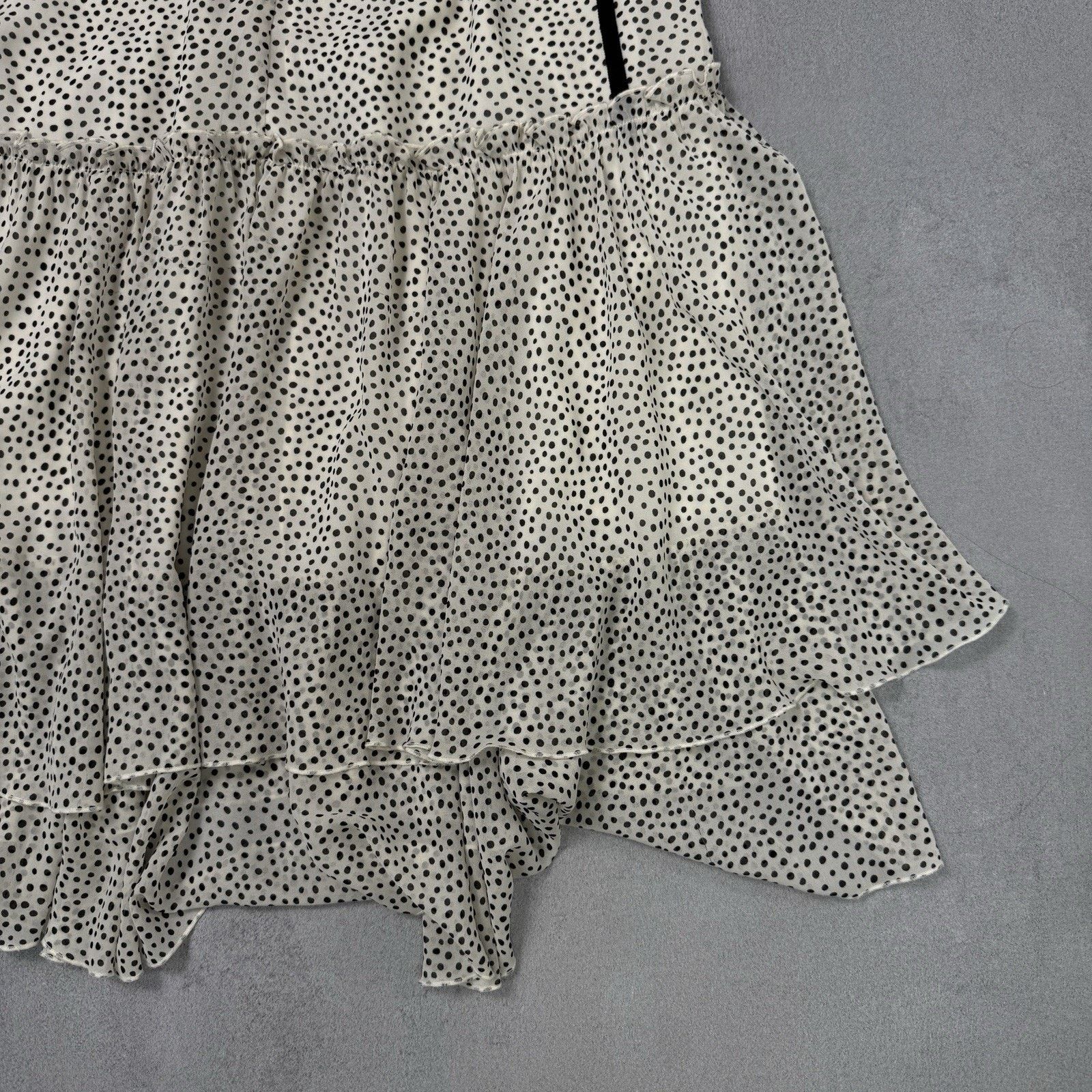 ME+EM ME+EM Polkadot Print Georgette Swing Dress Dotty Size S / US 4 / IT 40 - 21 Thumbnail