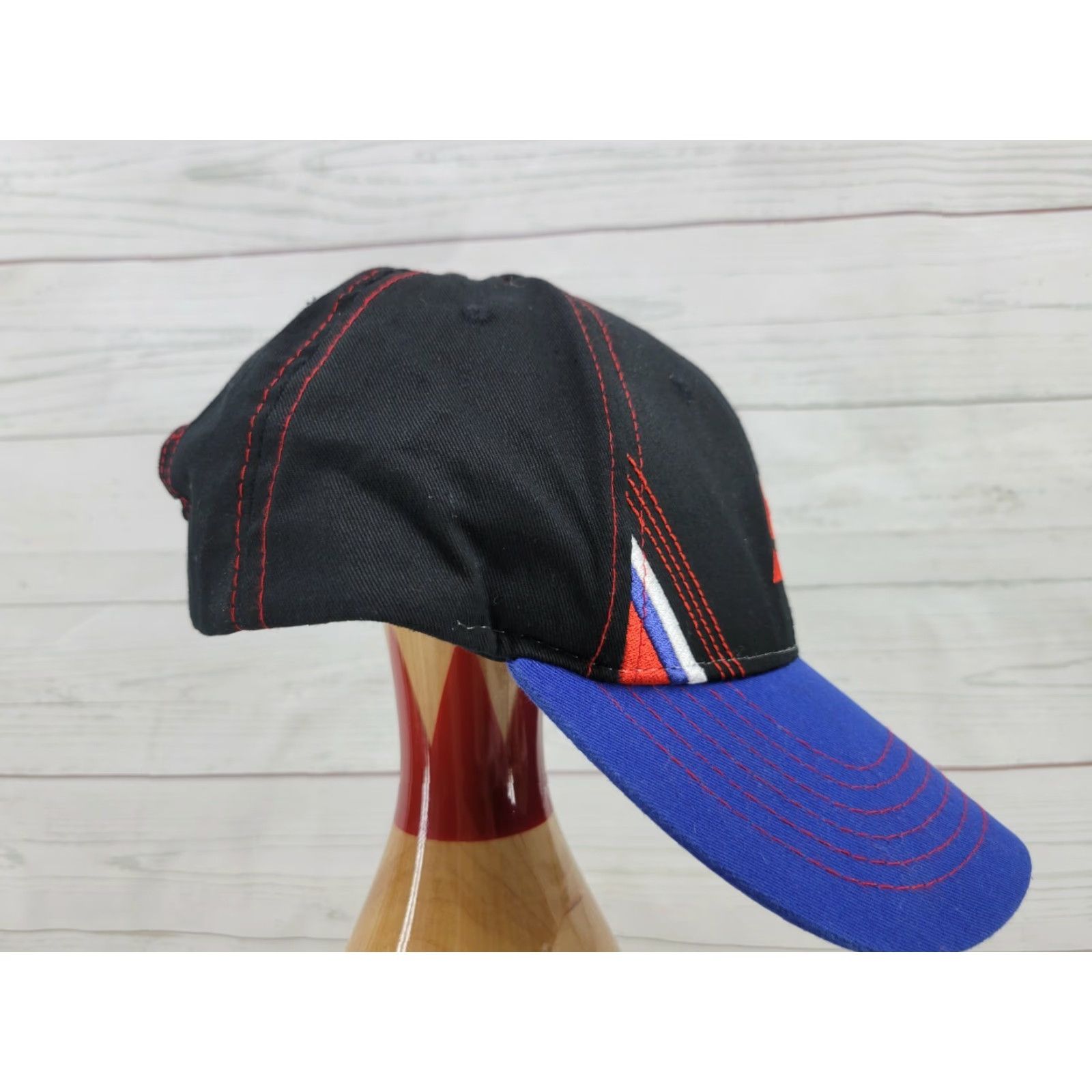 Vintage VINTAGE Snap-On Tools Snapback Hat blue and black K Products Hat Mens Adjustable Blue Black Size ONE SIZE - 4 Thumbnail