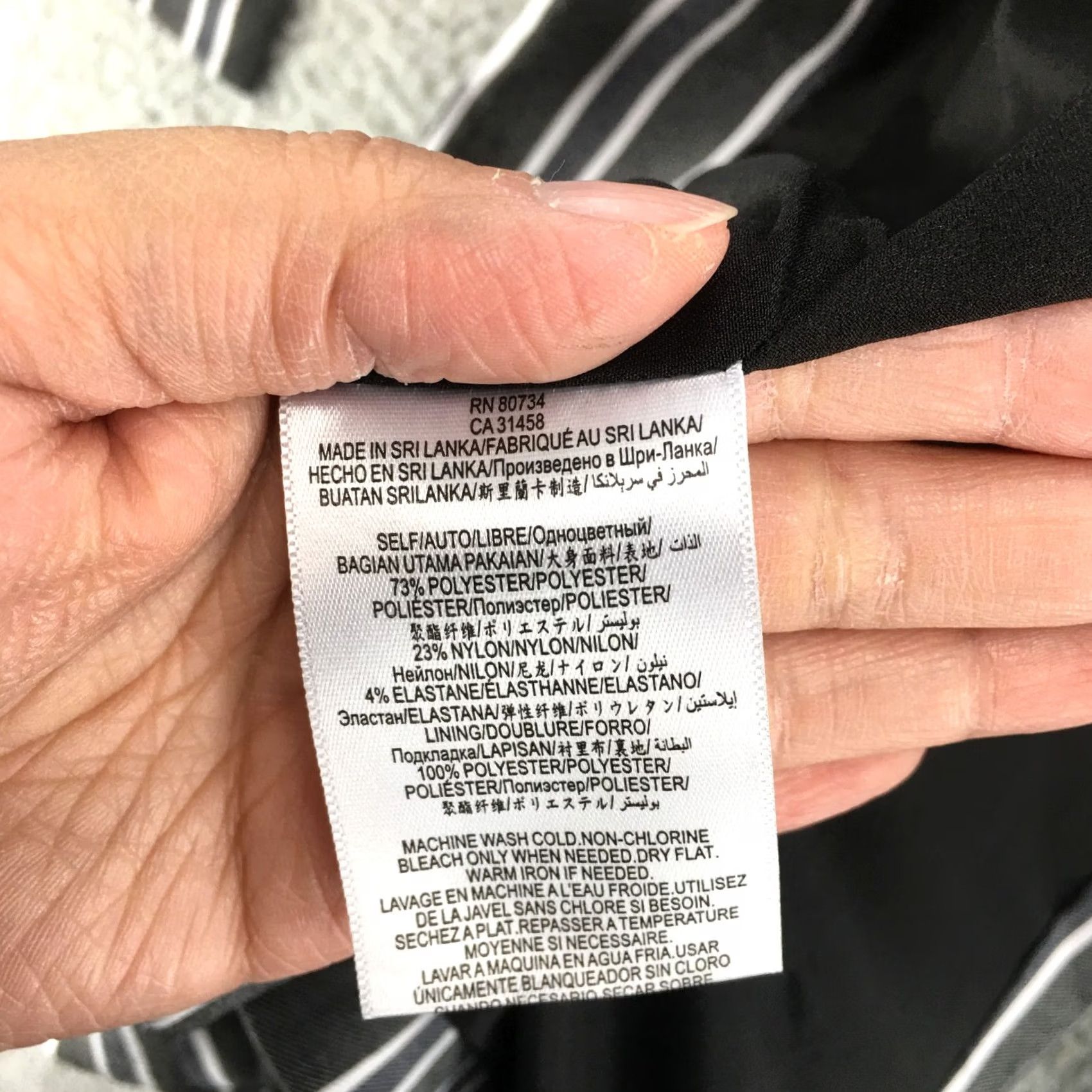 BCBGeneration BCBGGeneration Blazer Jacket Womens XS Grey Long Sleeve Open Front Pinstriped Size XXS / US 00 / IT 34 - 7 Thumbnail