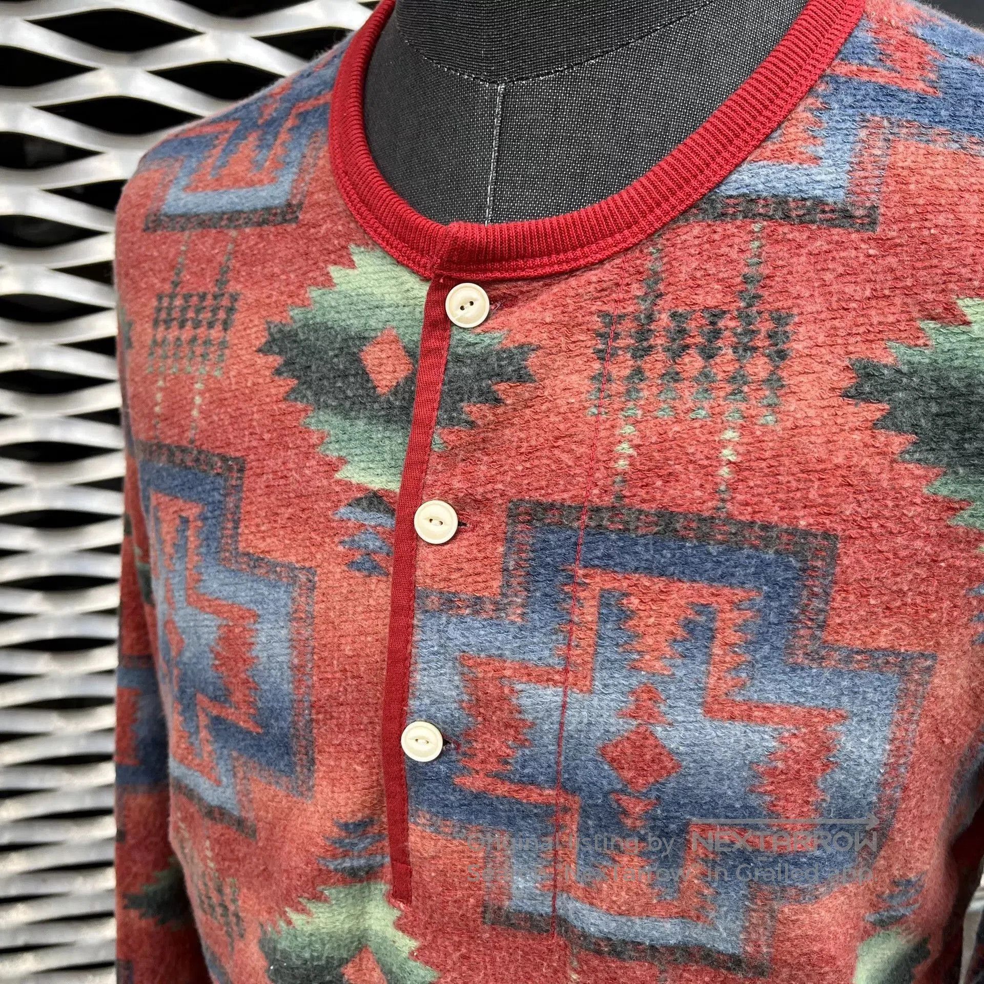 RRL Ralph Lauren southwestern henley shirt by ralph lauren. Size US L / EU 52-54 / 3 - 2 Thumbnail
