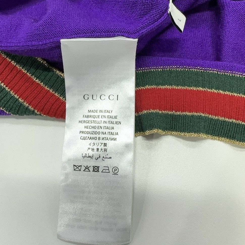 Gucci Gucci striped v-neck long-sleeve cardigan Size L / US 10 / IT 46 - 4 Thumbnail