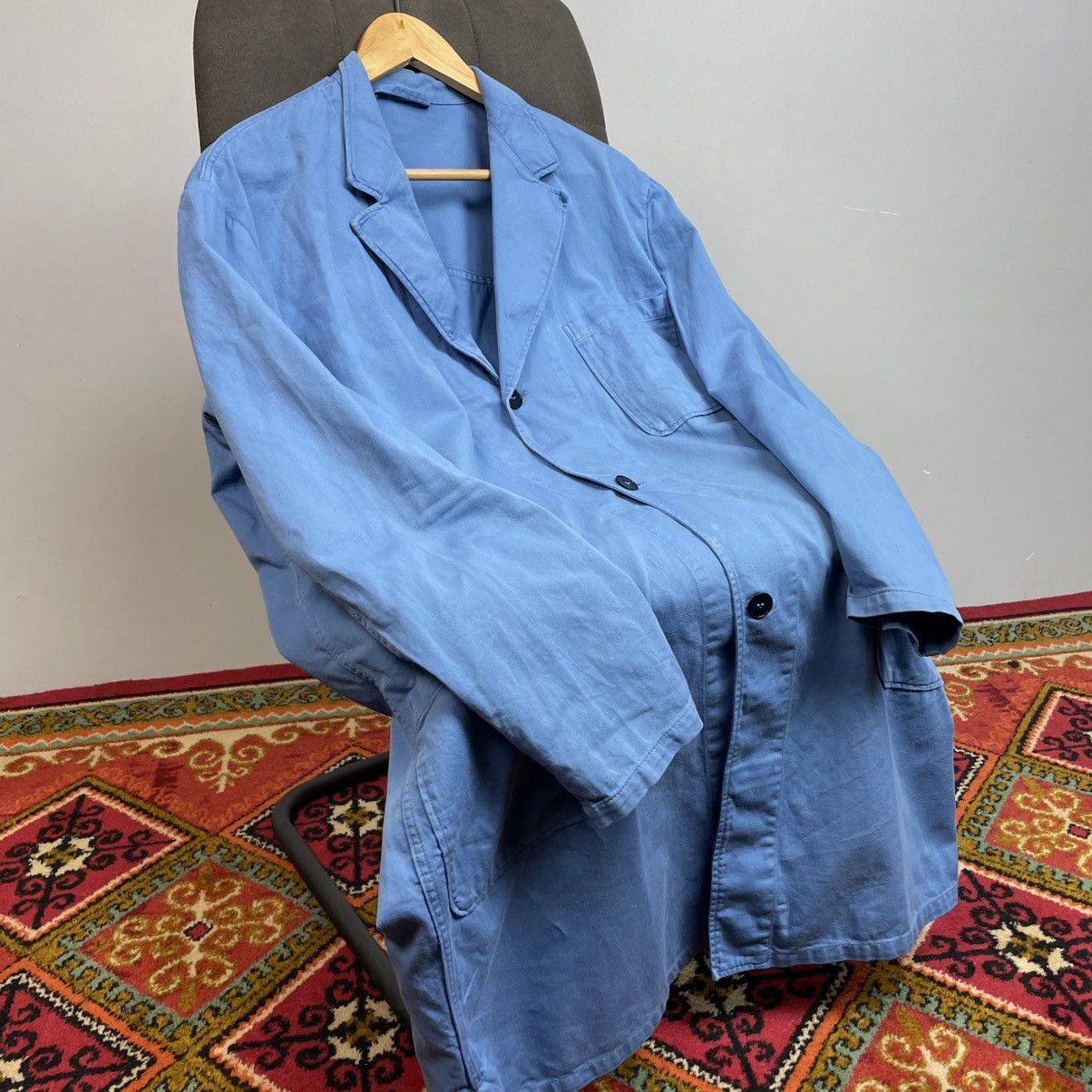Le Laboureur Vintage French Workwear Lab Coat Shop Coat Bleu de Travail Size US M / EU 48-50 / 2 - 1 Thumbnail