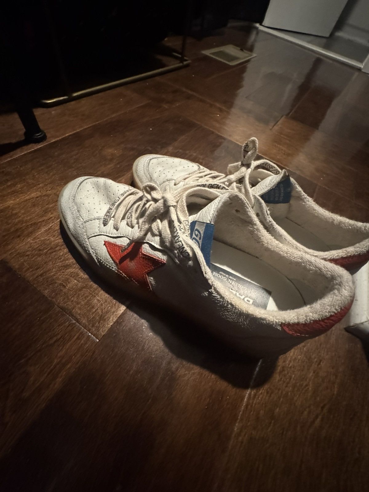Golden Goose Golden Goose Ball Star “White Orange” Size US 6.5 / EU 39-40 - 5 Thumbnail