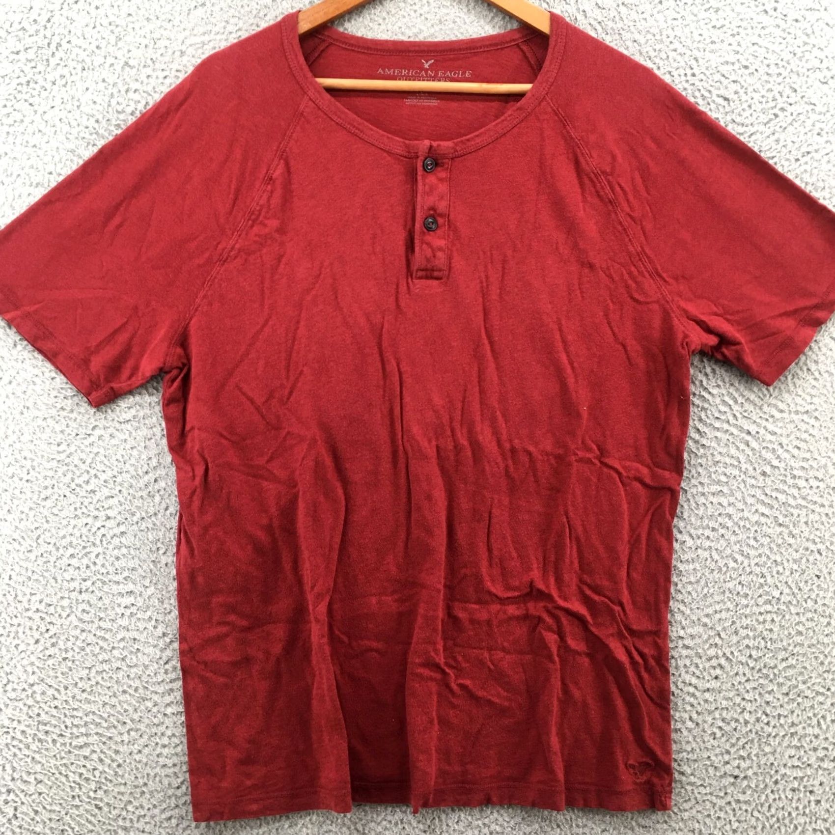 American Eagle Outfitters American Eagle Outfitters T-Shirt Mens Large Classic Fit Short Sleeve Red Cotton Size US L / EU 52-54 / 3 - 2 Thumbnail