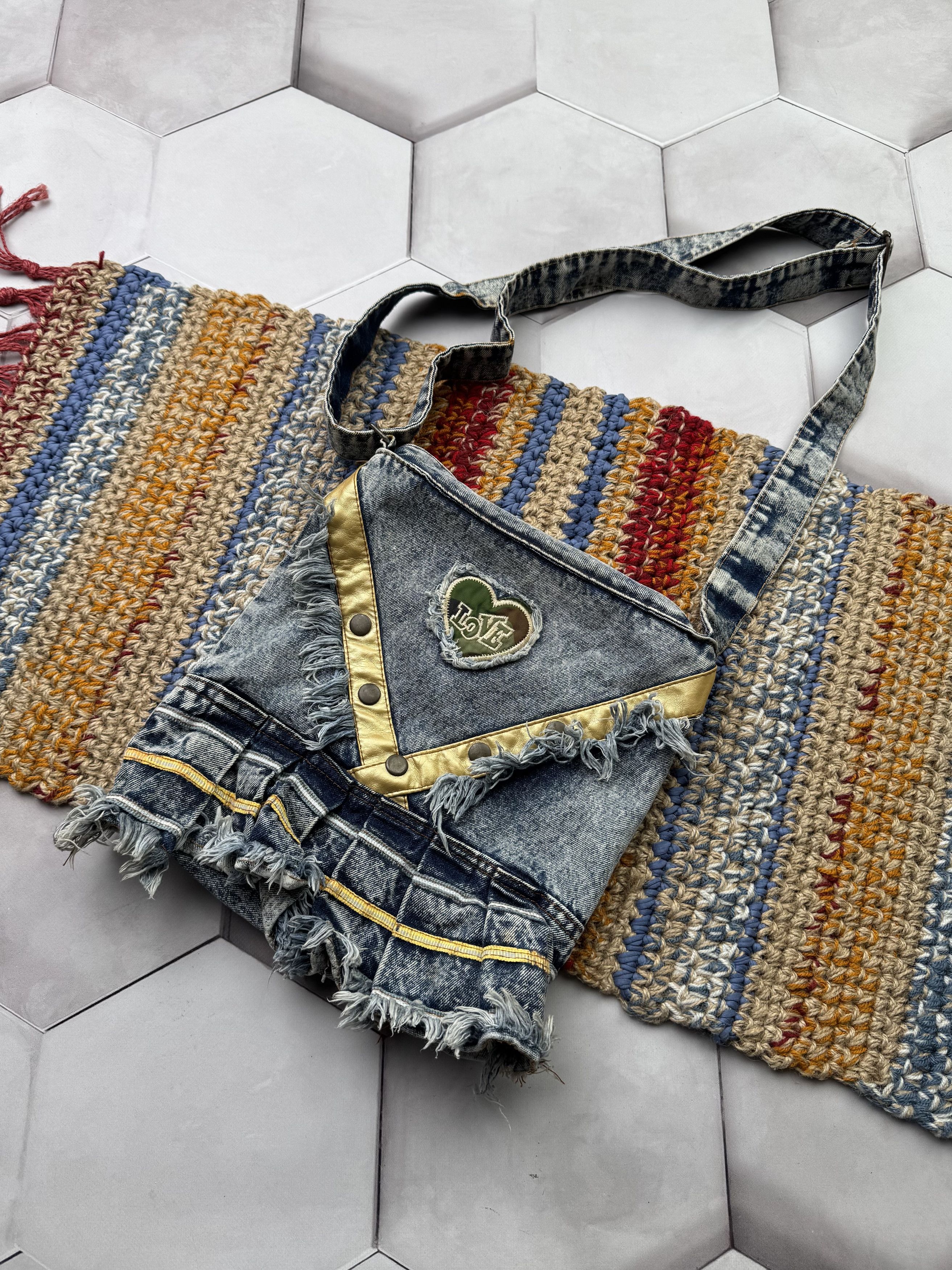 Vintage Vintage Distressed Denim Bag (E4) Size ONE SIZE - 1 Thumbnail