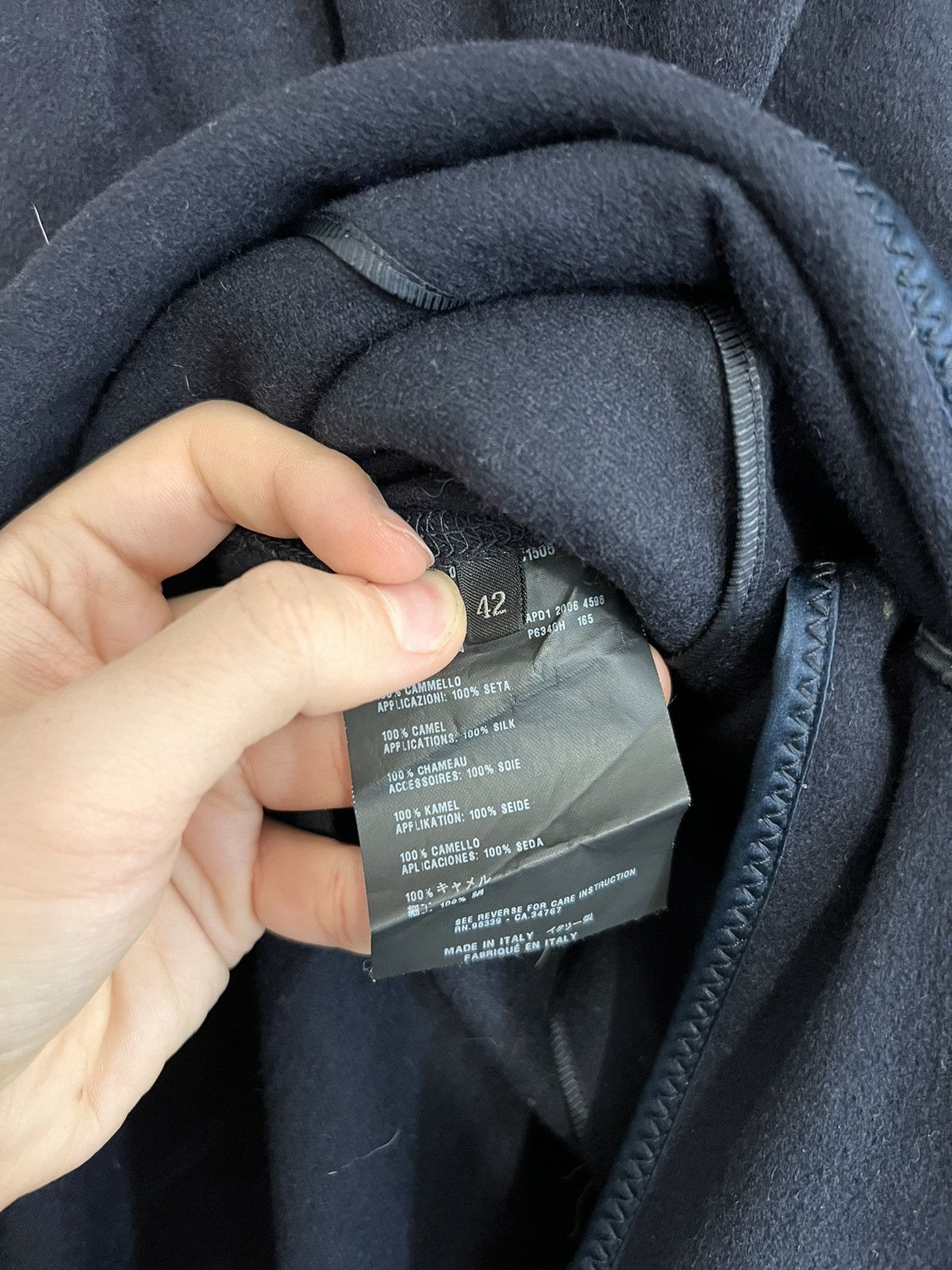Prada Rare Prada Woman Camel Coat 42 Navy Luxury Classy Fashion Size M / US 6-8 / IT 42-44 - 9 Thumbnail