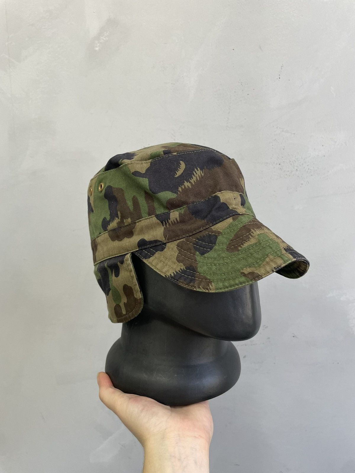 Japanese Brand Military camo cap army style vintage rare y2k Size ONE SIZE - 1 Thumbnail