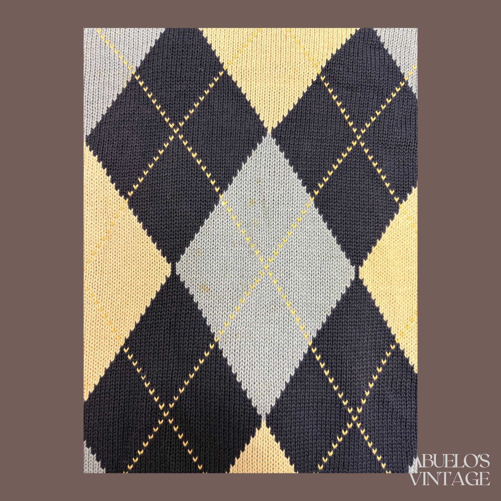 Brooks Brothers VTG Argyle Sweater | Brooks Brothers Navy | 90s Prep Size US XL / EU 56 / 4 - 2 Thumbnail