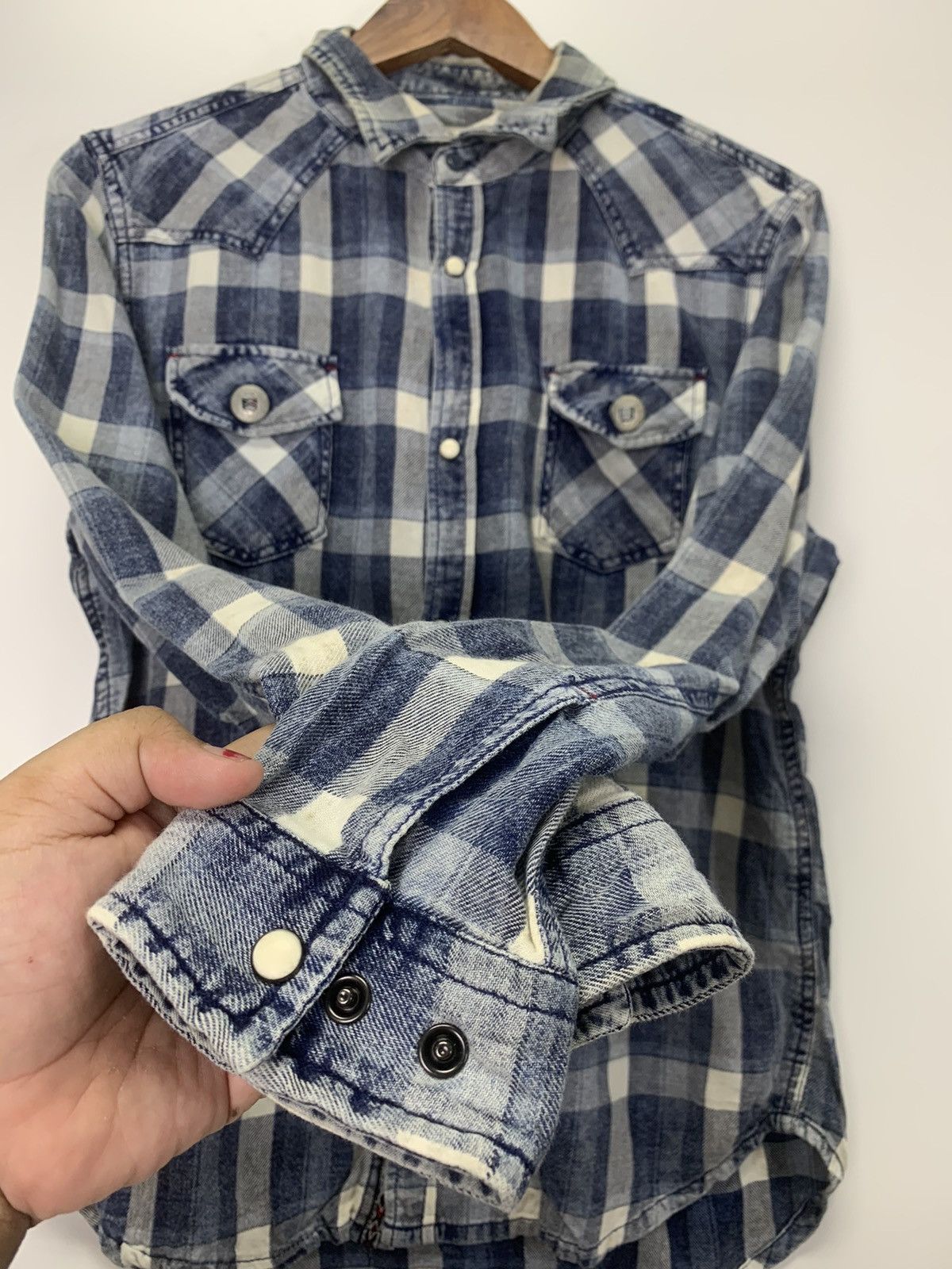 Flannel × Japanese Brand × Vintage Vintage Oilcake Western flannel Size US M / EU 48-50 / 2 - 10 Thumbnail