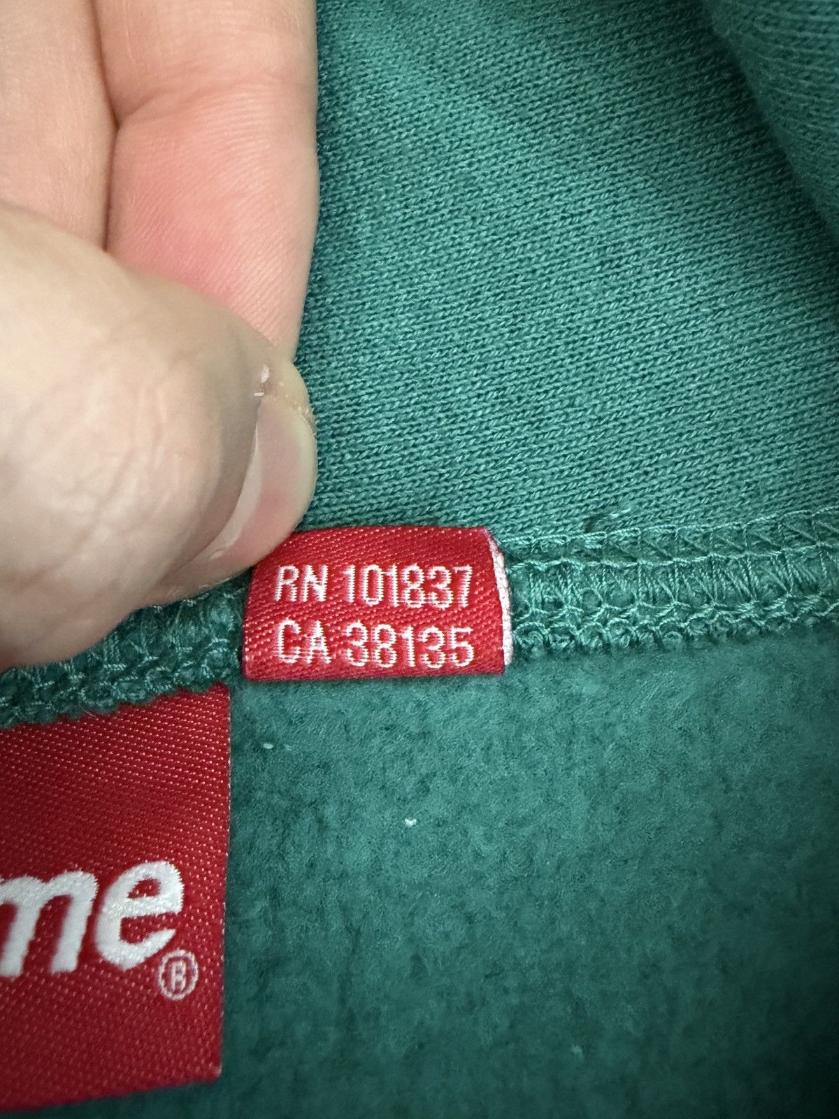 Supreme Supreme Trademark Hooded Sweatshirt Dark Teal Size US M / EU 48-50 / 2 - 8 Thumbnail