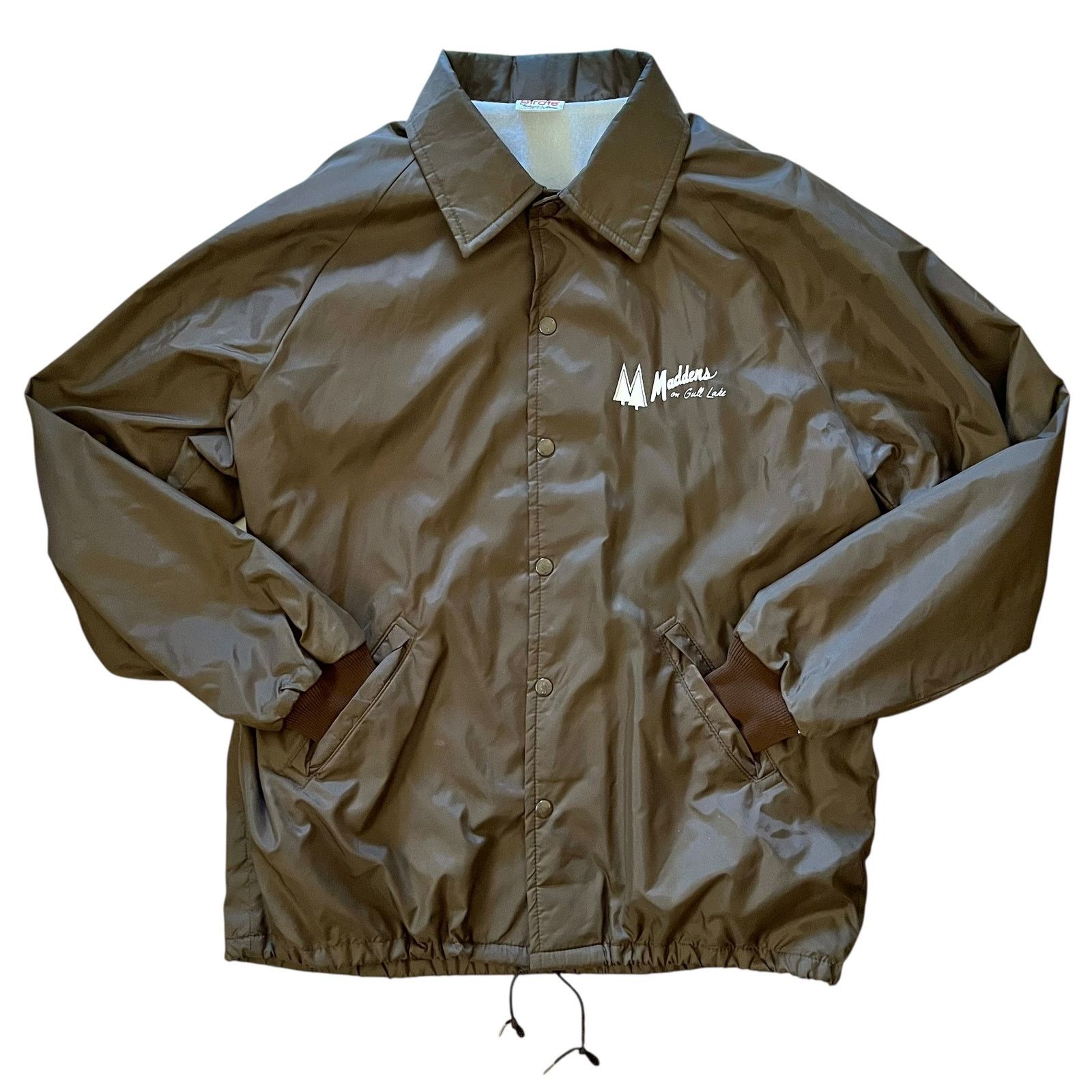 Vintage Vintage Birdie Brown Lightweight Windbreaker Bomber Jacket Size US L / EU 52-54 / 3 - 1 Thumbnail