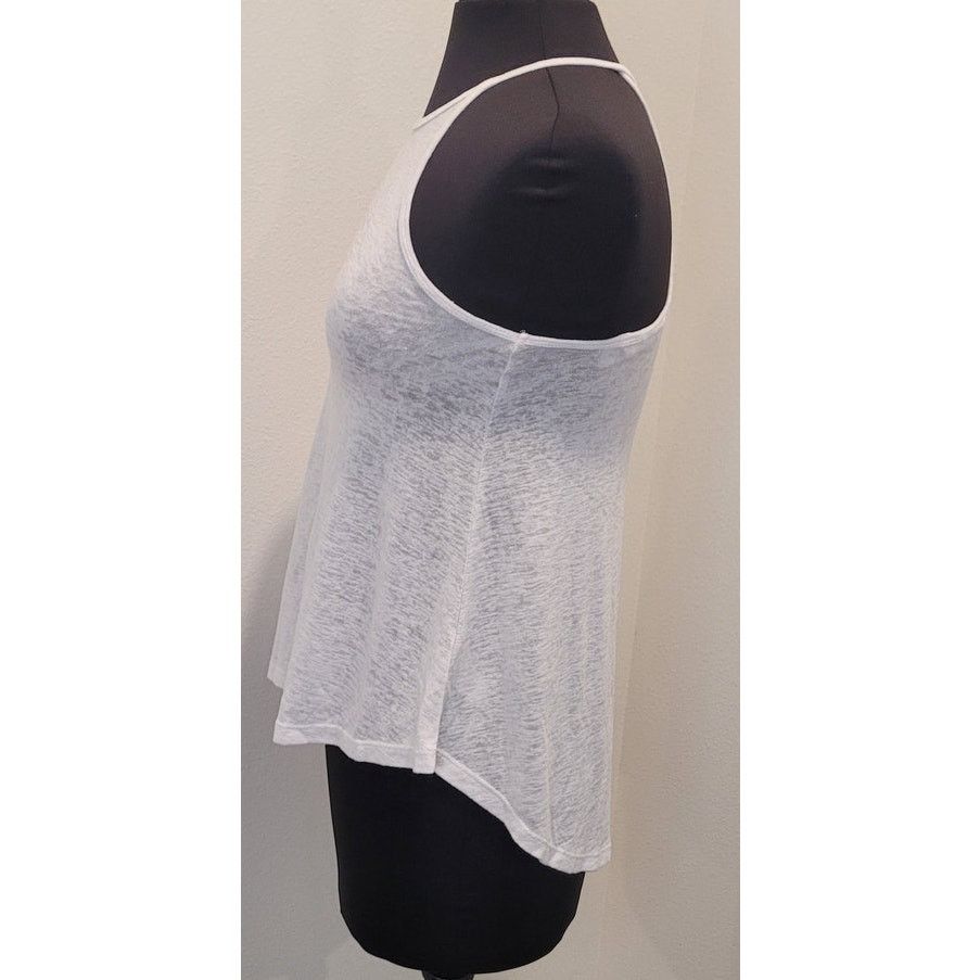 Athleta Athleta Breezy High Neck Racerback Tank White XS Tech Size XS / US 0-2 / IT 36-38 - 4 Thumbnail
