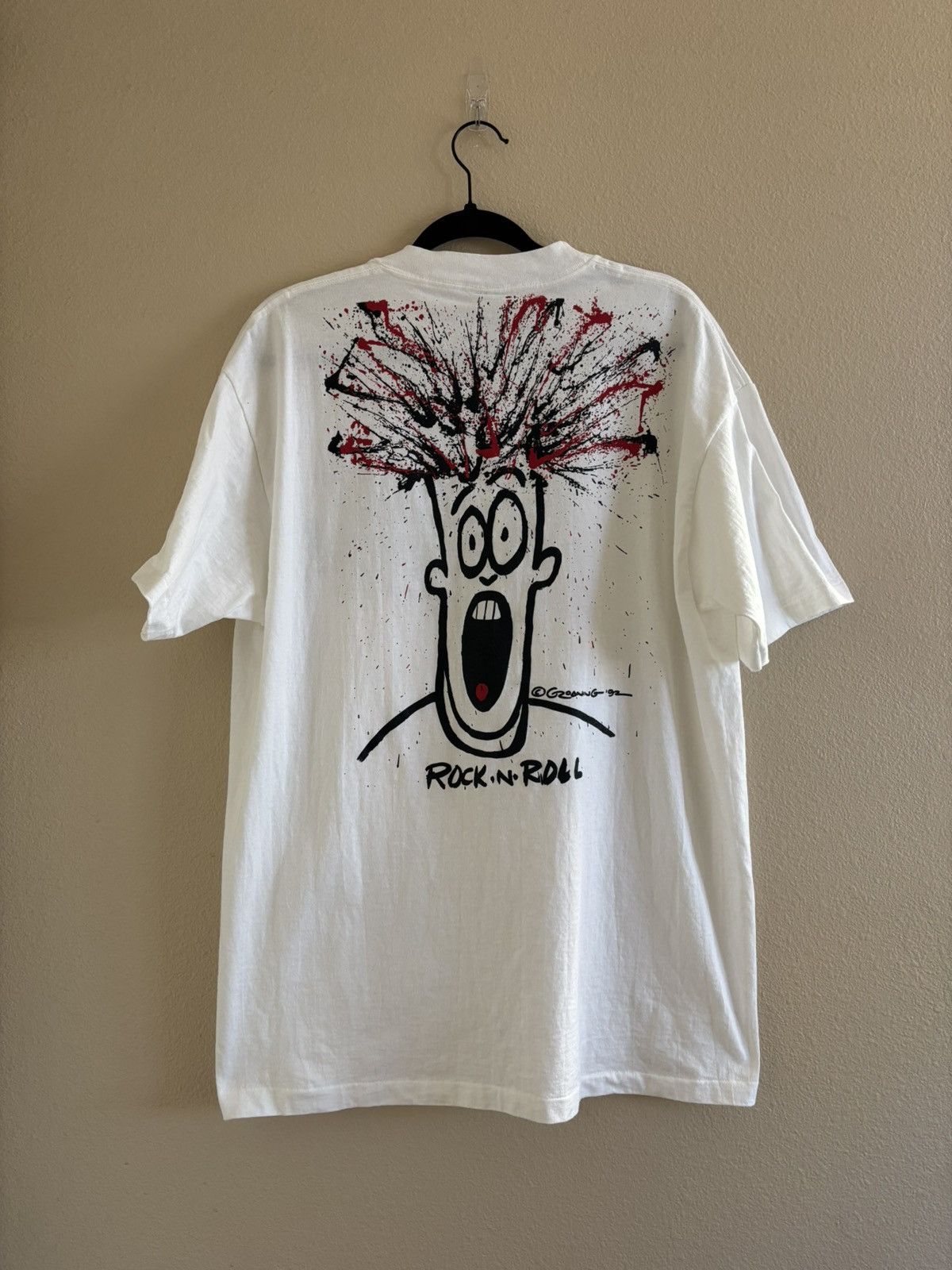 Vintage Vintage 1992 “Life in Hell” Matt Groening Comic Art Tee Size US XL / EU 56 / 4 - 1 Thumbnail