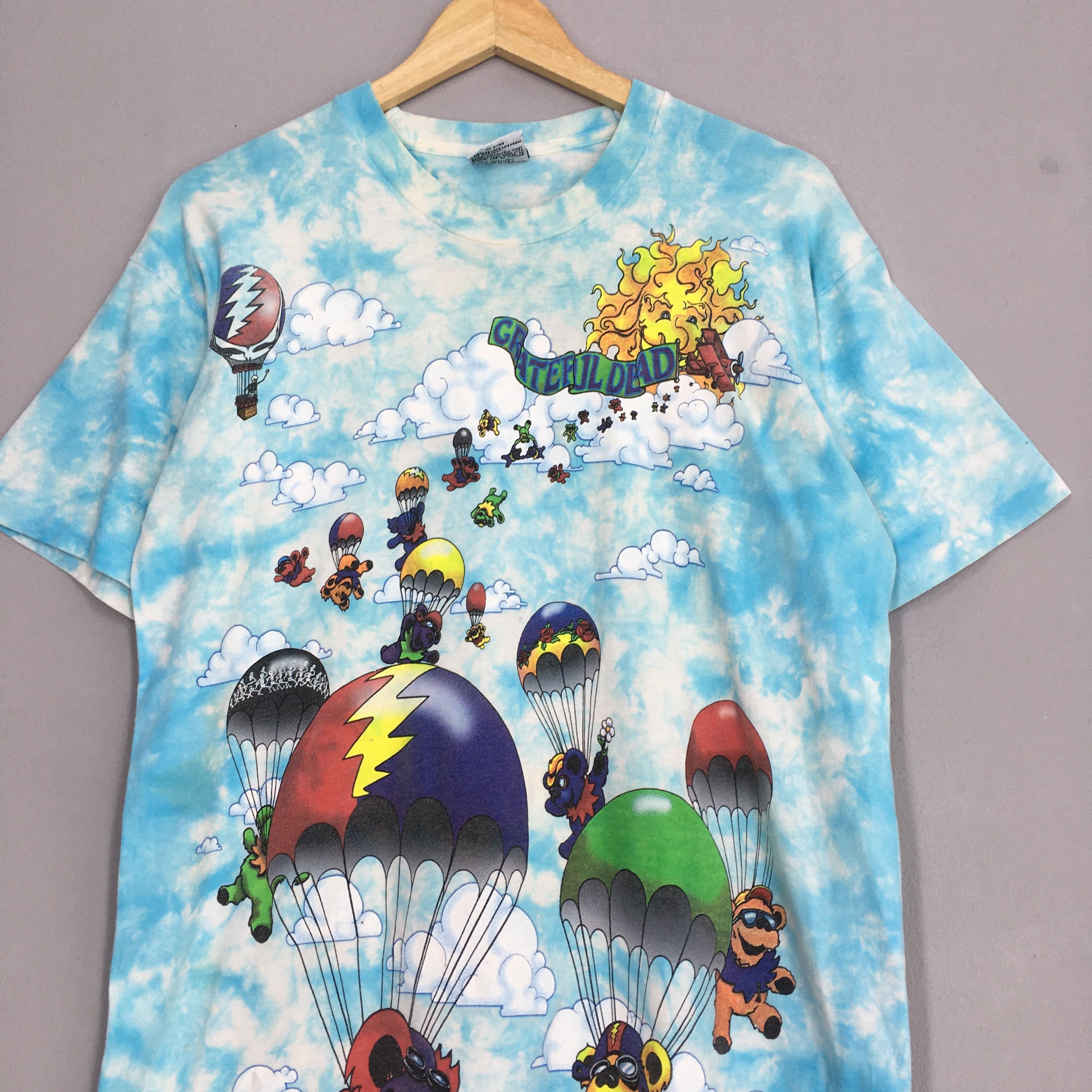 Band Tees × Grateful Dead × Liquid Blue Vintage 90s Grateful Dead Hot Air Balloon Tie Dye Tshirt Size US L / EU 52-54 / 3 - 2 Thumbnail
