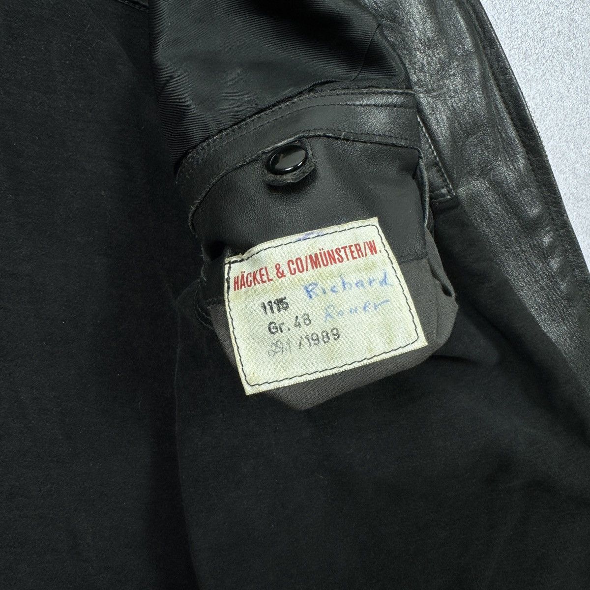 Vintage 1989 Vintage Men's Polizei Leather jacket Size 48 / M-L Size US M / EU 48-50 / 2 - 15 Thumbnail