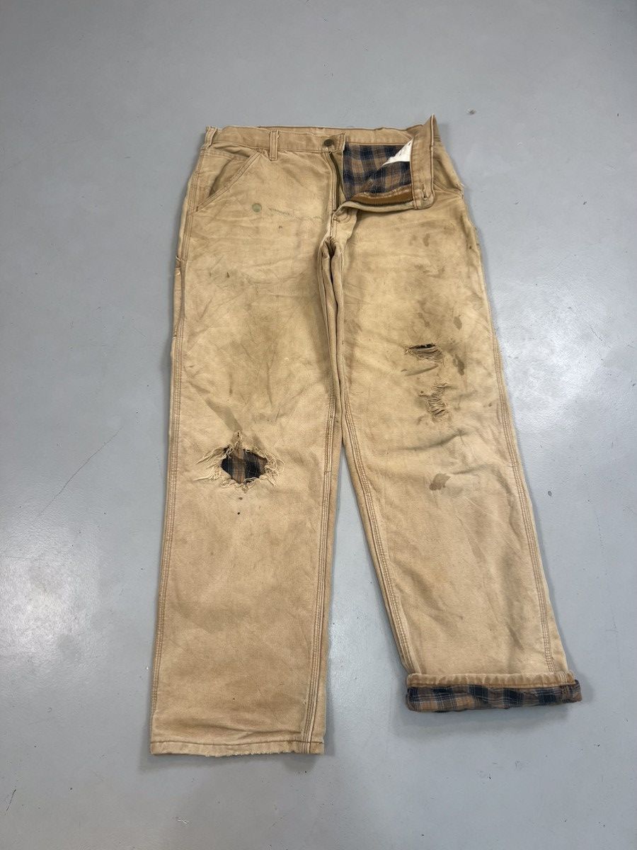 Carhartt Vintage Carhartt B111 BRN blanket line carpenter denim Size US 34 / EU 50 - 9 Thumbnail