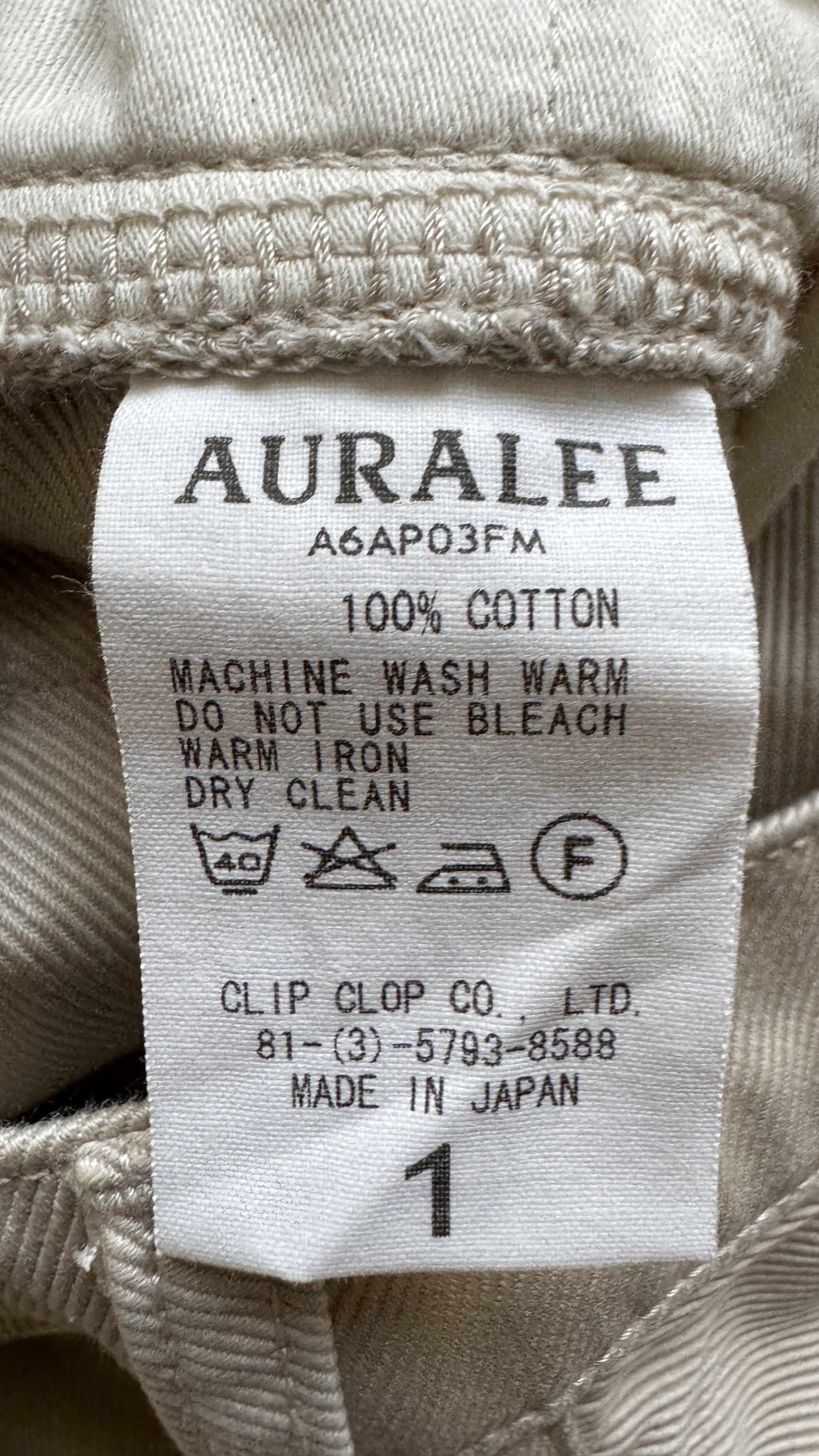 Auralee aa . 1 . as new . FINX MOLESKIN CHINO PANTS . A6AP03FM Size US 28 / EU 44 - 13 Thumbnail