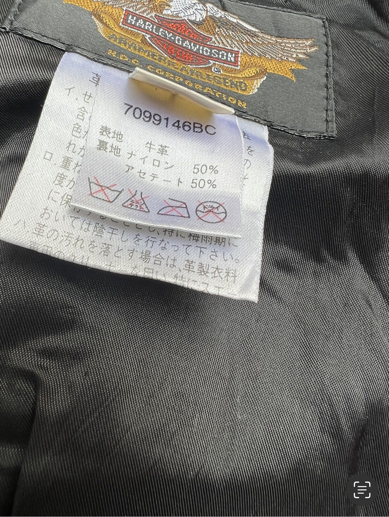 Harley Davidson × Leather × Vintage Vintage Harley Davidson Black Cowhide Bootcut Leather Pant Size US 29 - 24 Thumbnail