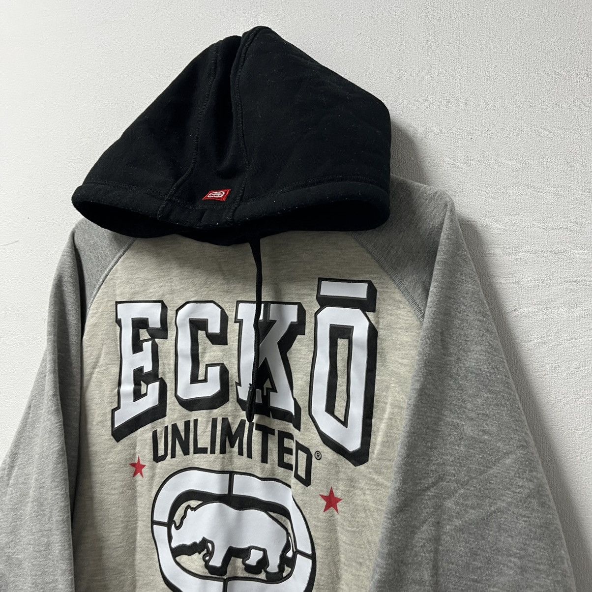 Ecko Unltd. Vintage Ecko Hoodie Distressed Big Logo Fit Size US L / EU 52-54 / 3 - 2 Thumbnail