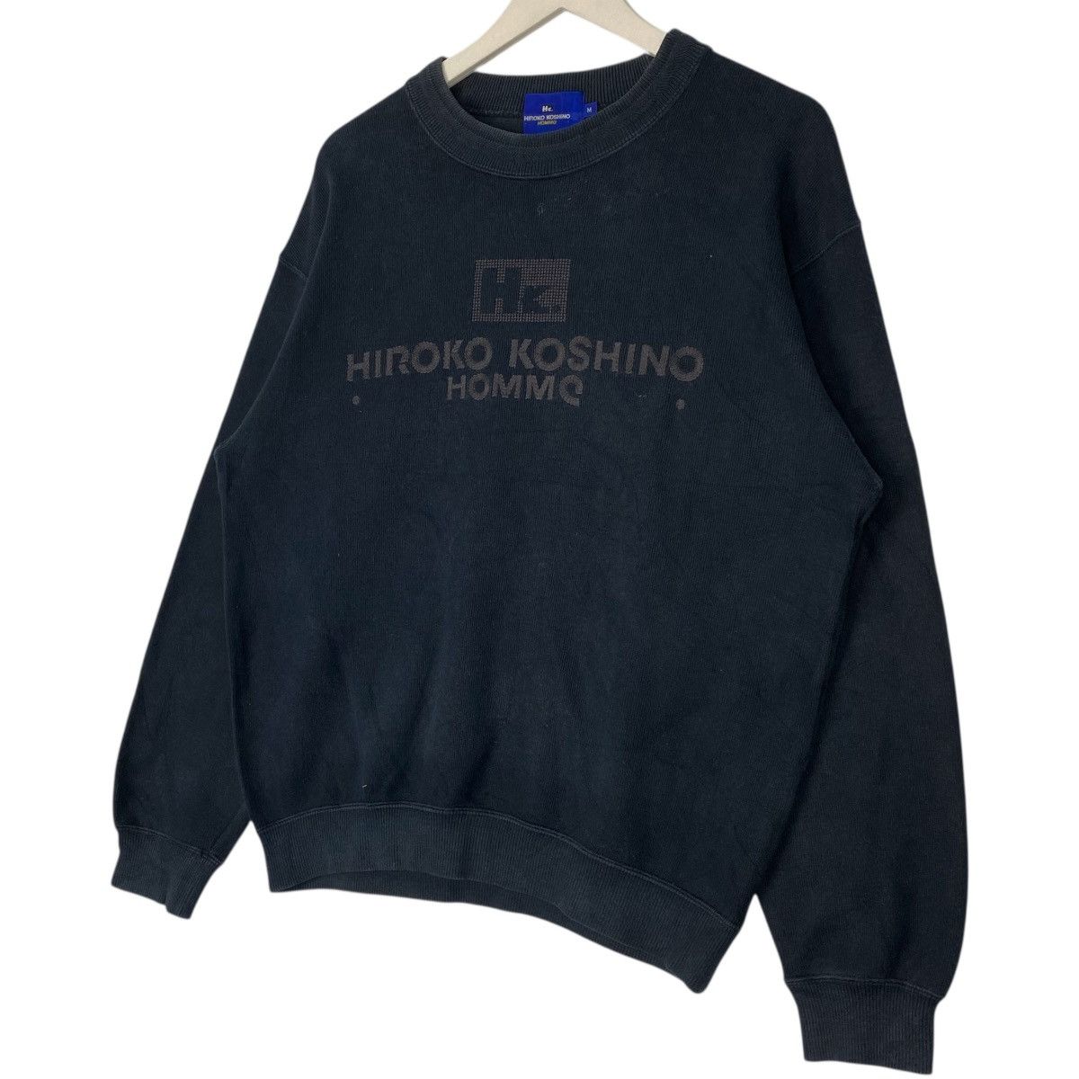 Vintage Vintage Hiroko Koshino Homme Sweatshirt Crewneck Logo Size M Size US M / EU 48-50 / 2 - 2 Thumbnail