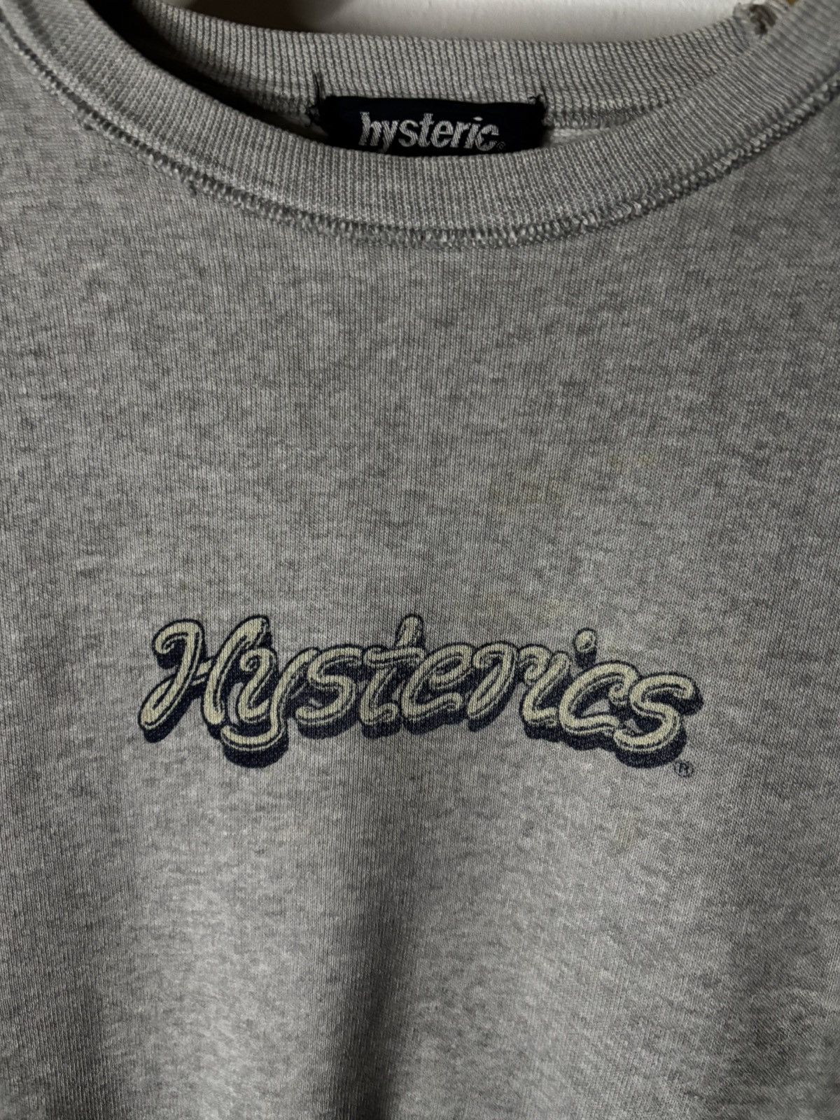 Designer × Hysteric Glamour Vintage 90s Hysteric Glamour Font Logo Sweatshirt Size US XL / EU 56 / 4 - 2 Thumbnail
