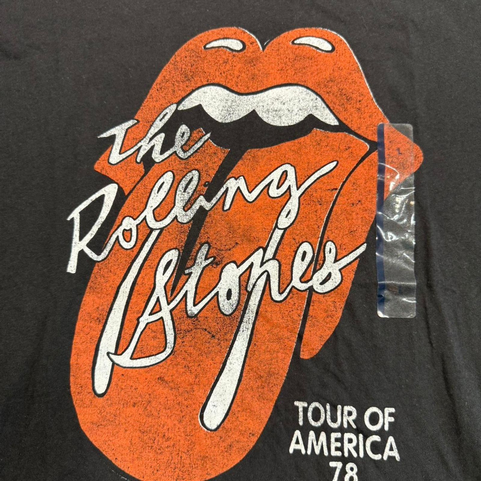 & Other Stories Black Rolling Stones Tour of America 1978 T-shirt Size US L / EU 52-54 / 3 - 4 Thumbnail