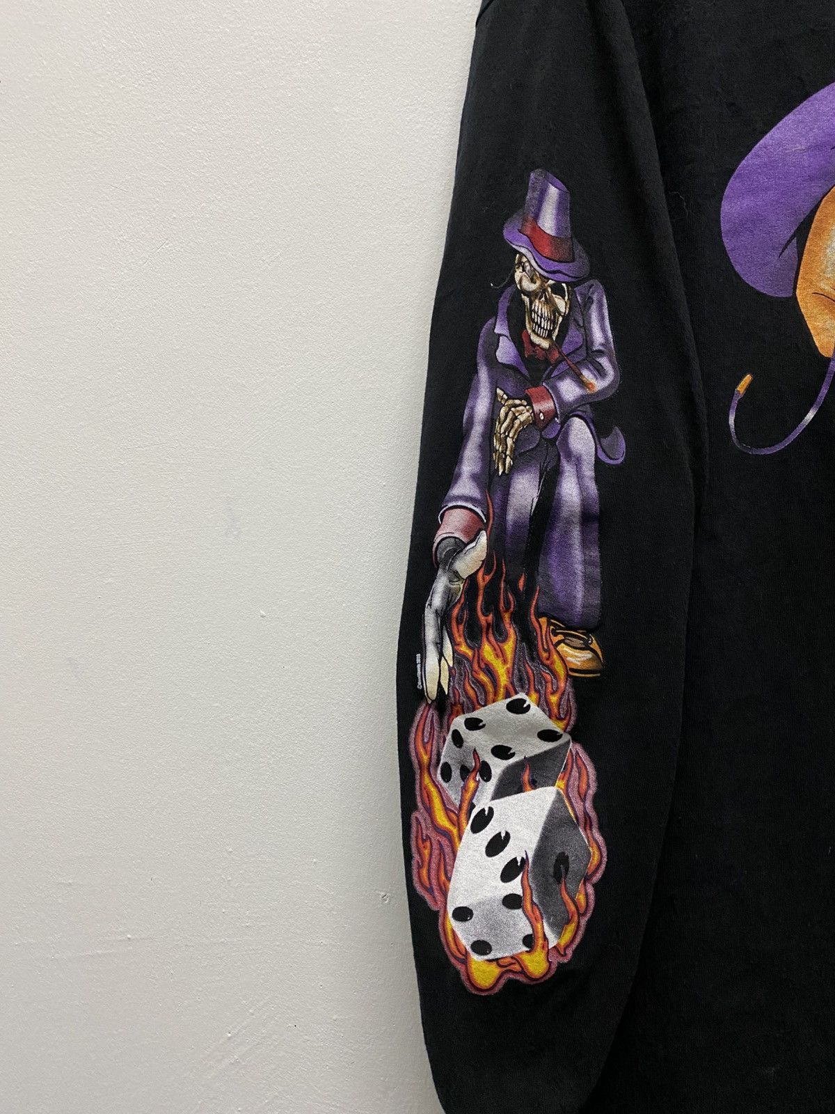 JNCO Vintage Skull Like Jnco Design Long Sleeve Flame Copyrights Size US L / EU 52-54 / 3 - 3 Thumbnail